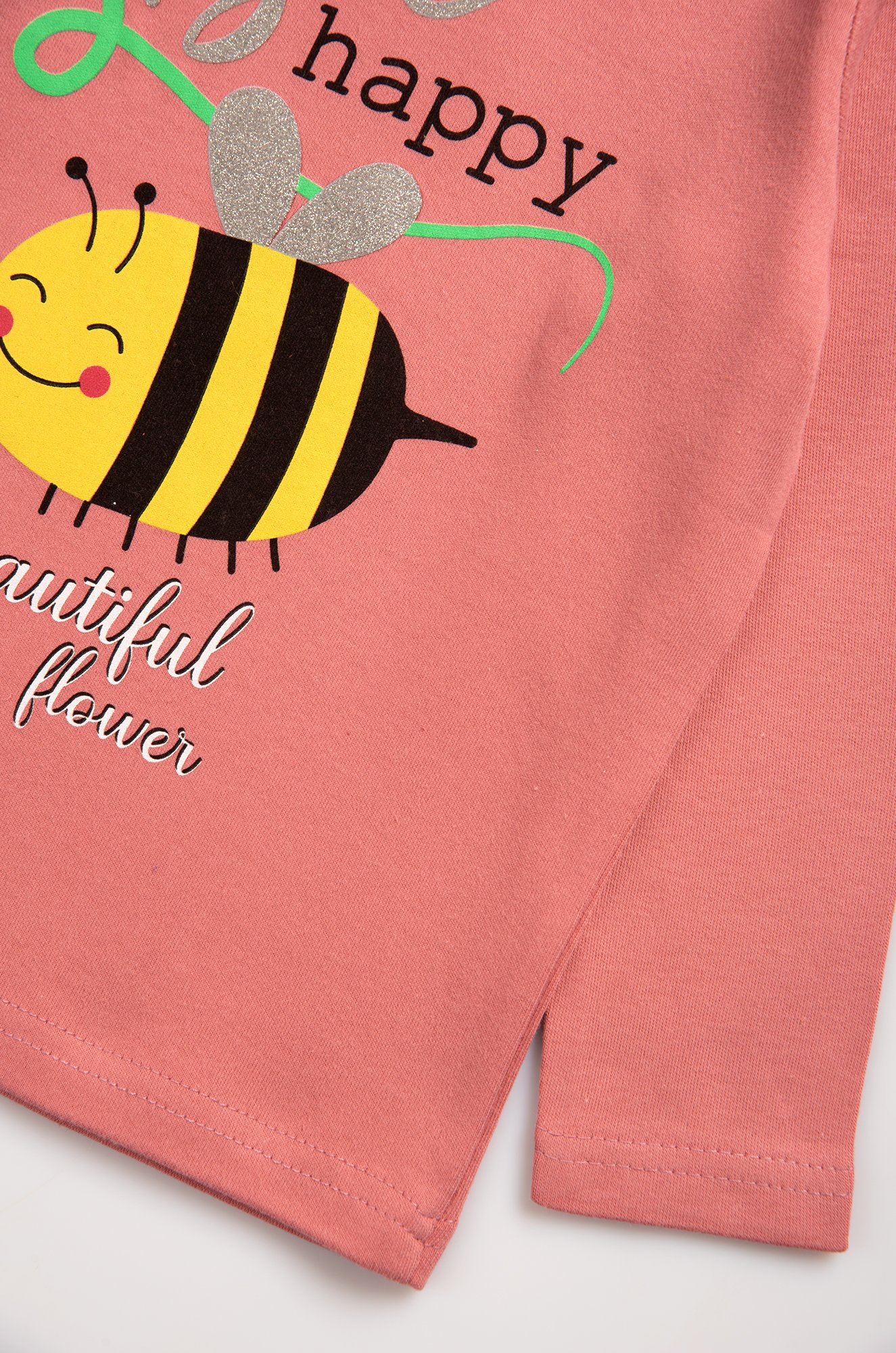 Лонгслив для девочки из интерлока Bonito