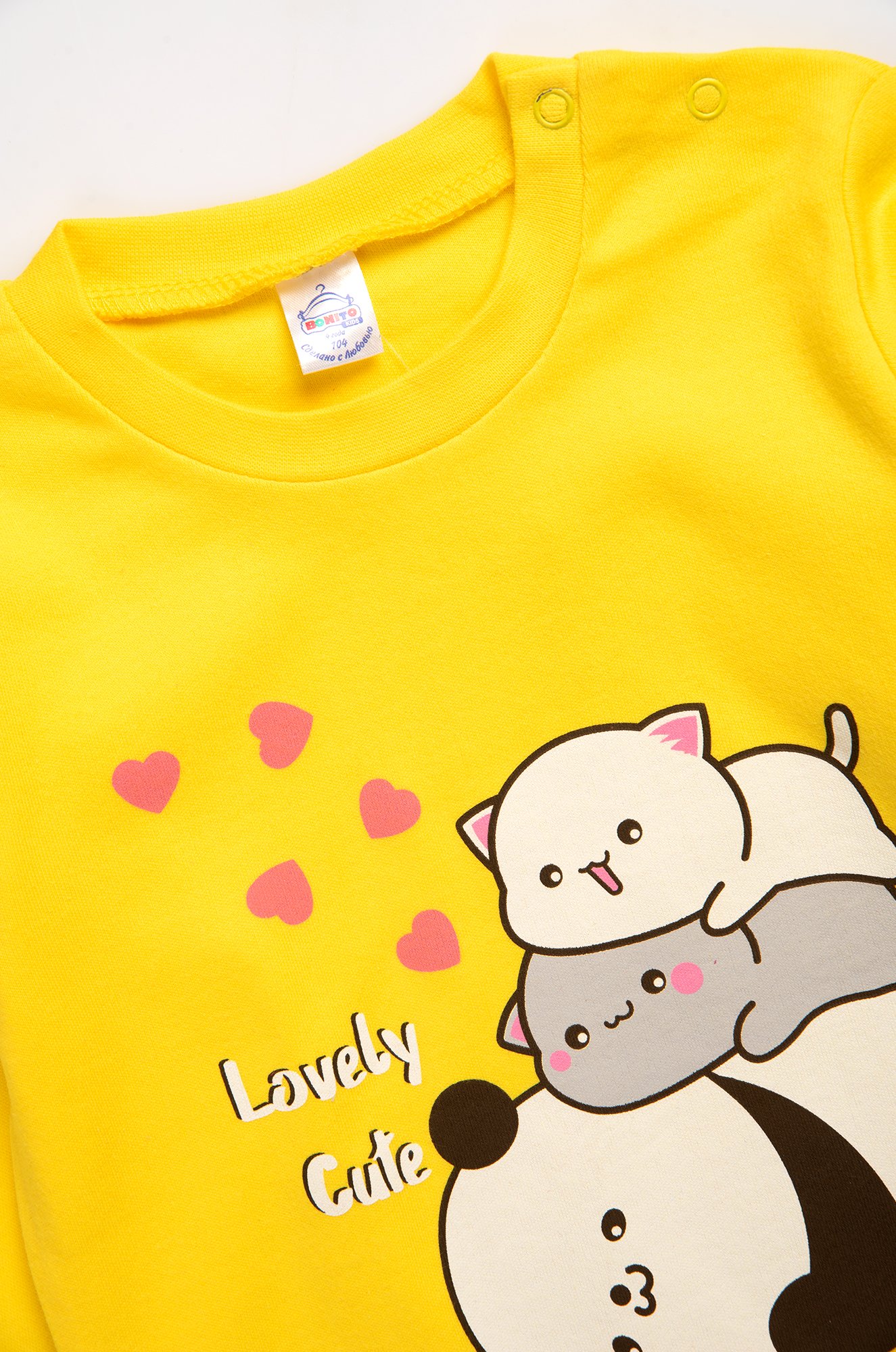 Лонгслив для девочки из интерлока Bonito