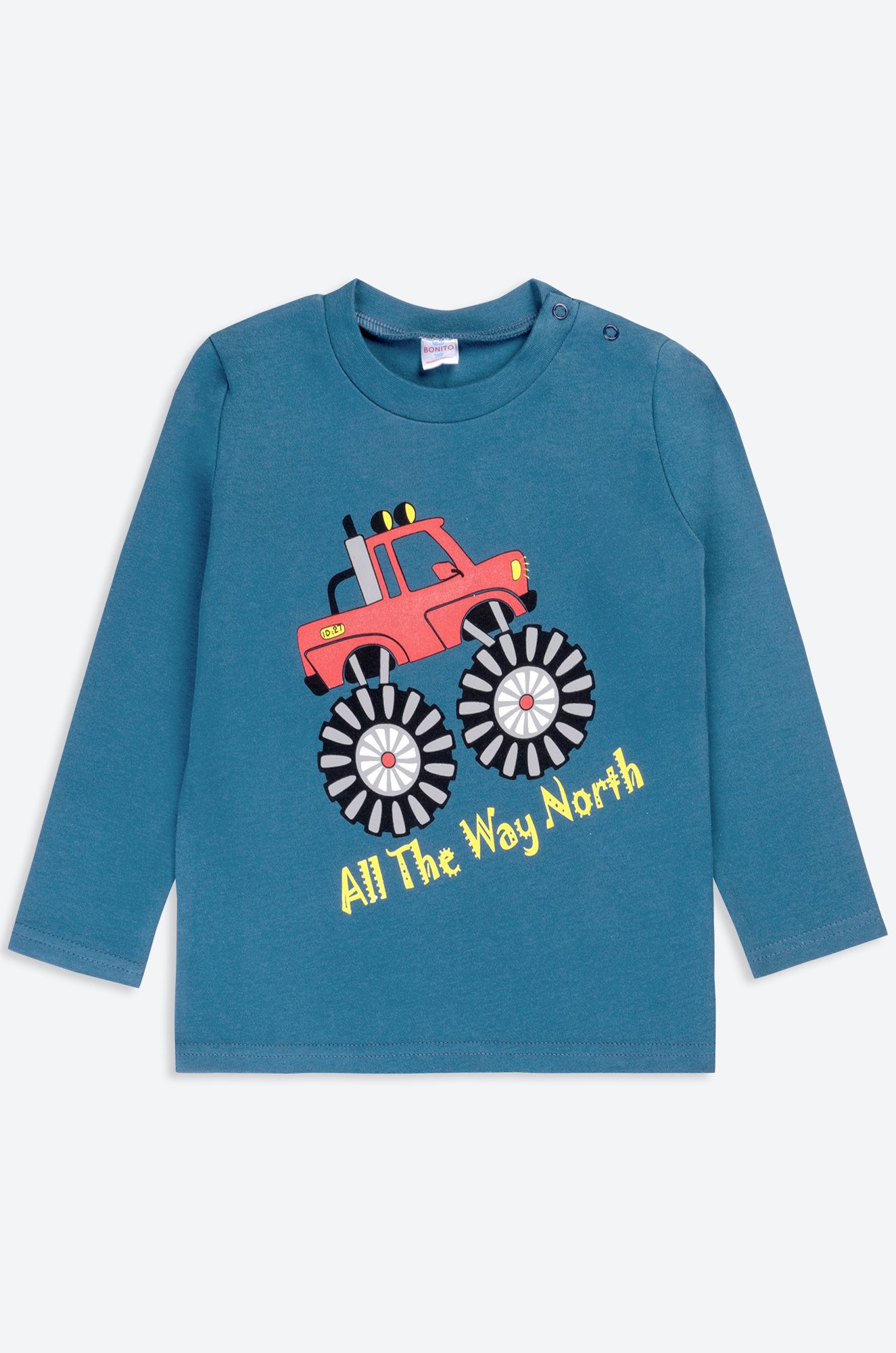 
Хлопковый лонгслив для мальчика Bonito