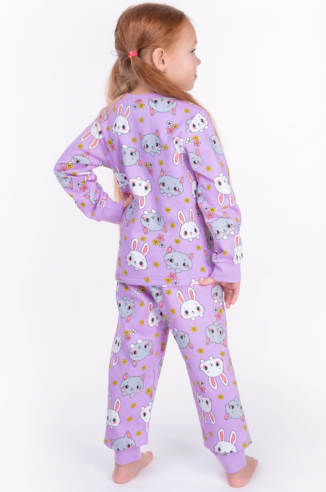 Пижама из футера двухнитки с начесом для девочки Bonito