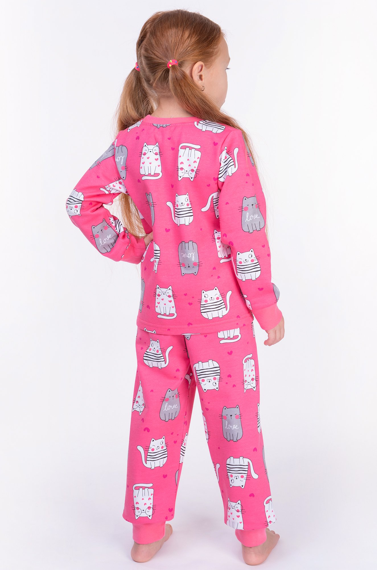 Пижама из футера двухнитки с начесом для девочки Bonito