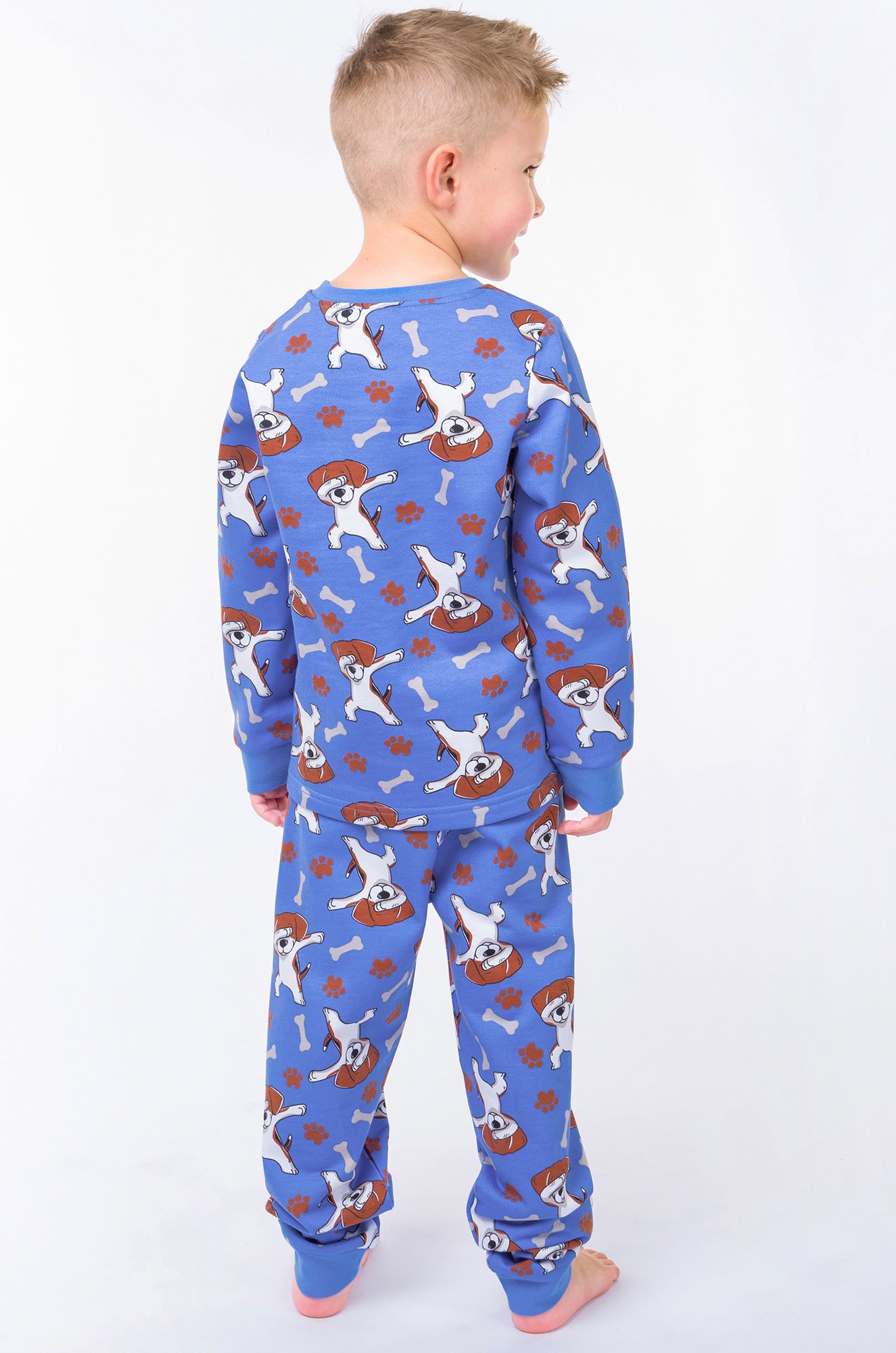 Пижама из футера двухнитки с начесом для мальчика Bonito