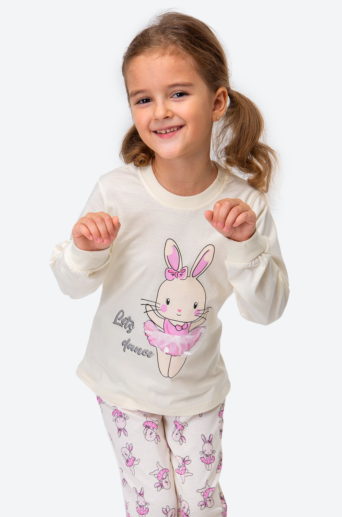 Хлопковая пижама для девочки Bonito