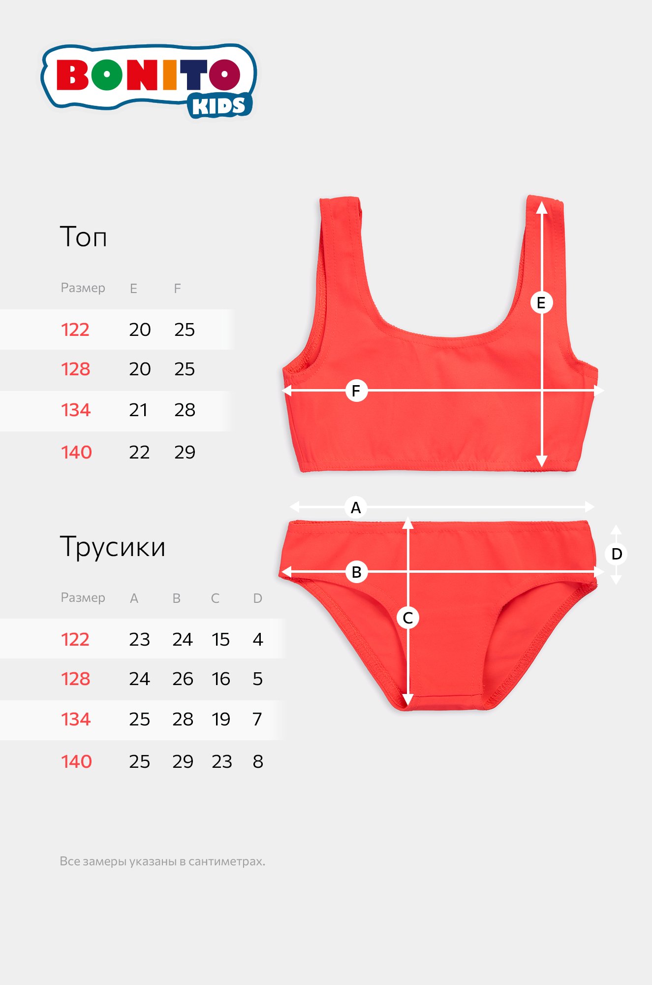 Купальник для девочки Bonito