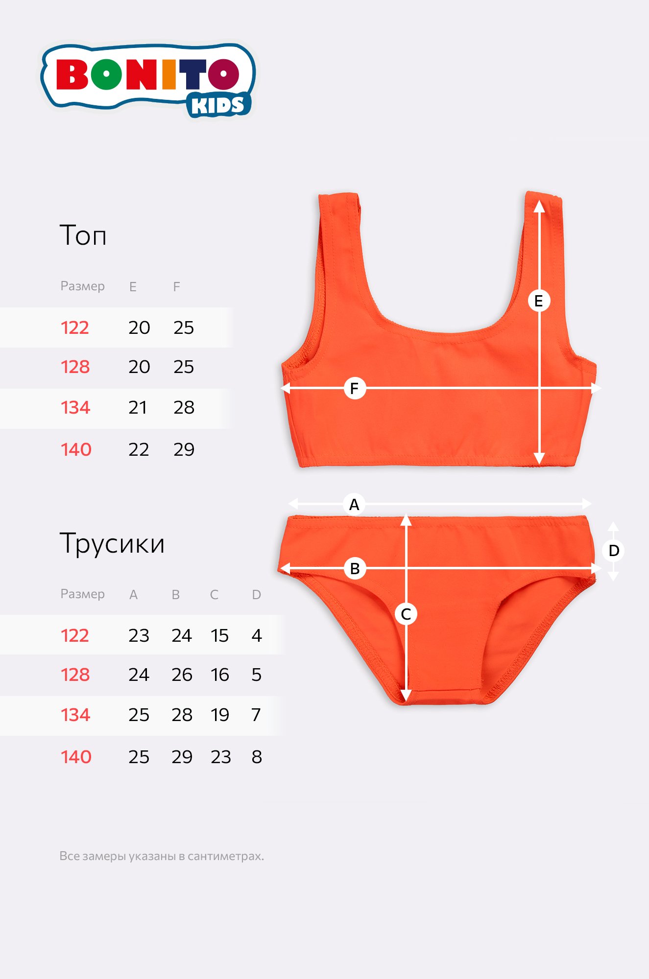 Купальник для девочки Bonito