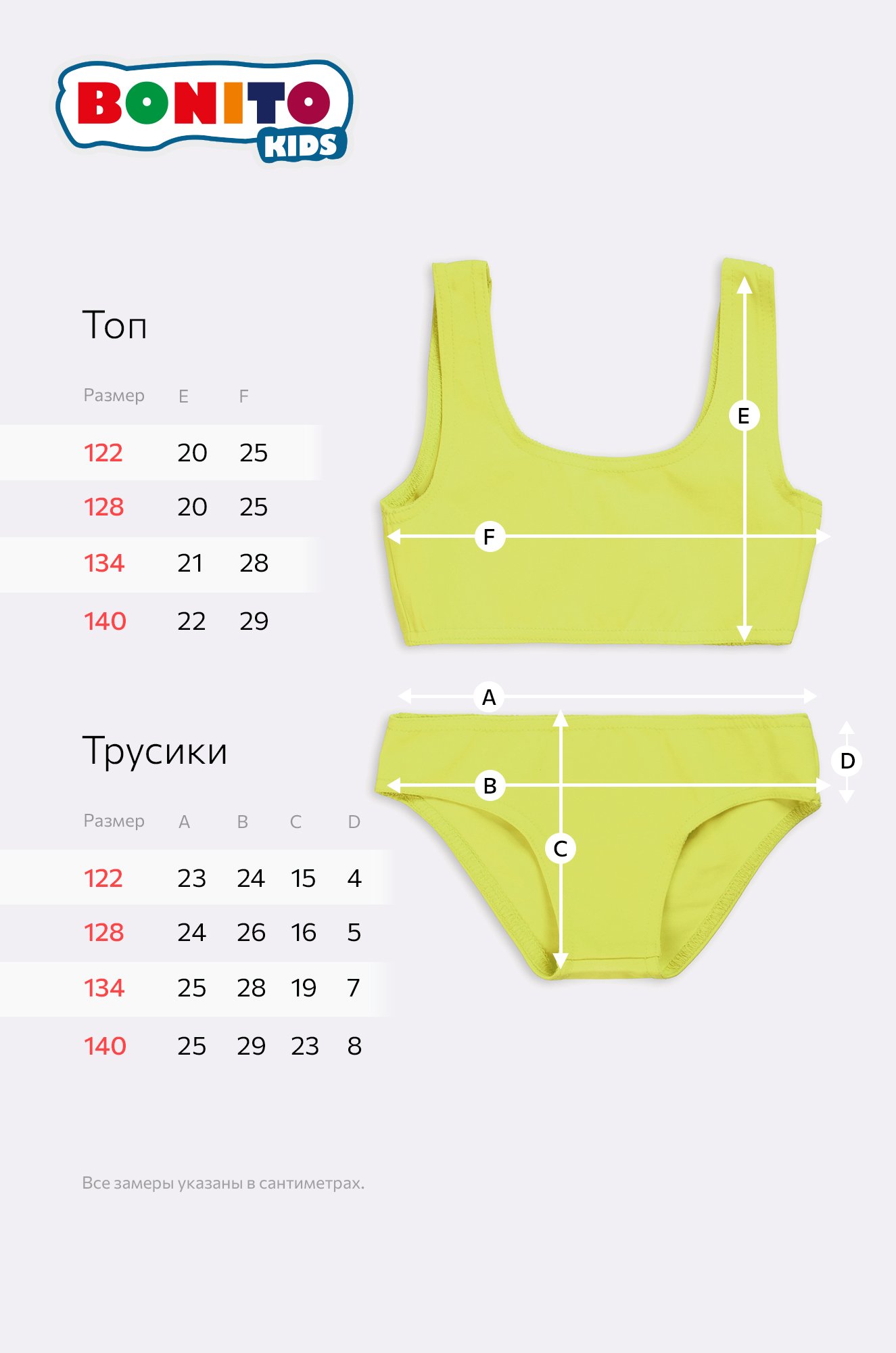 Купальник для девочки Bonito