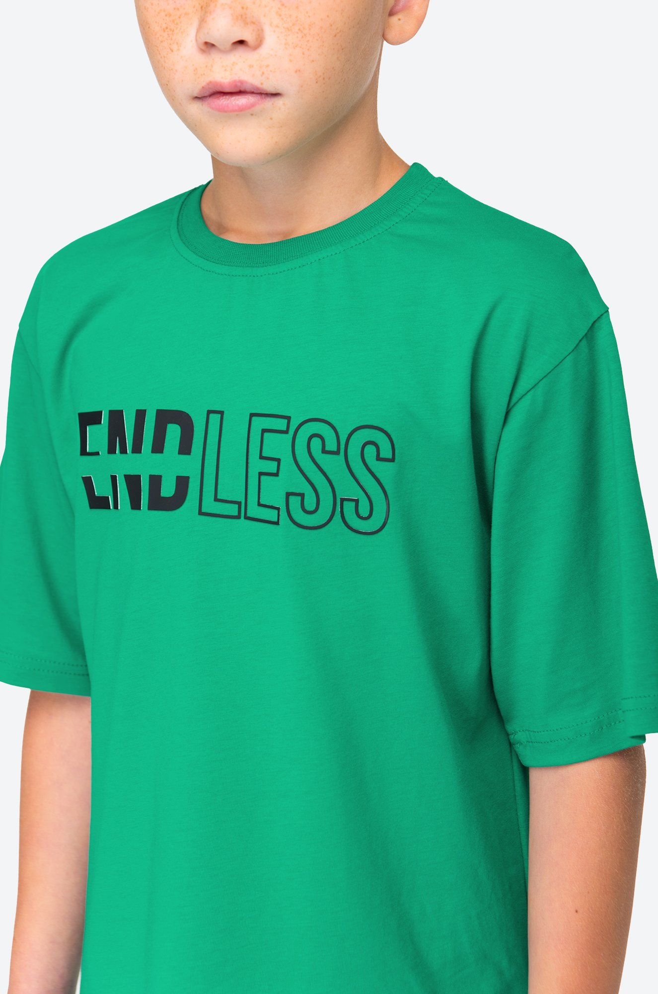 Футболка оверсайз из хлопка для мальчика First Kids