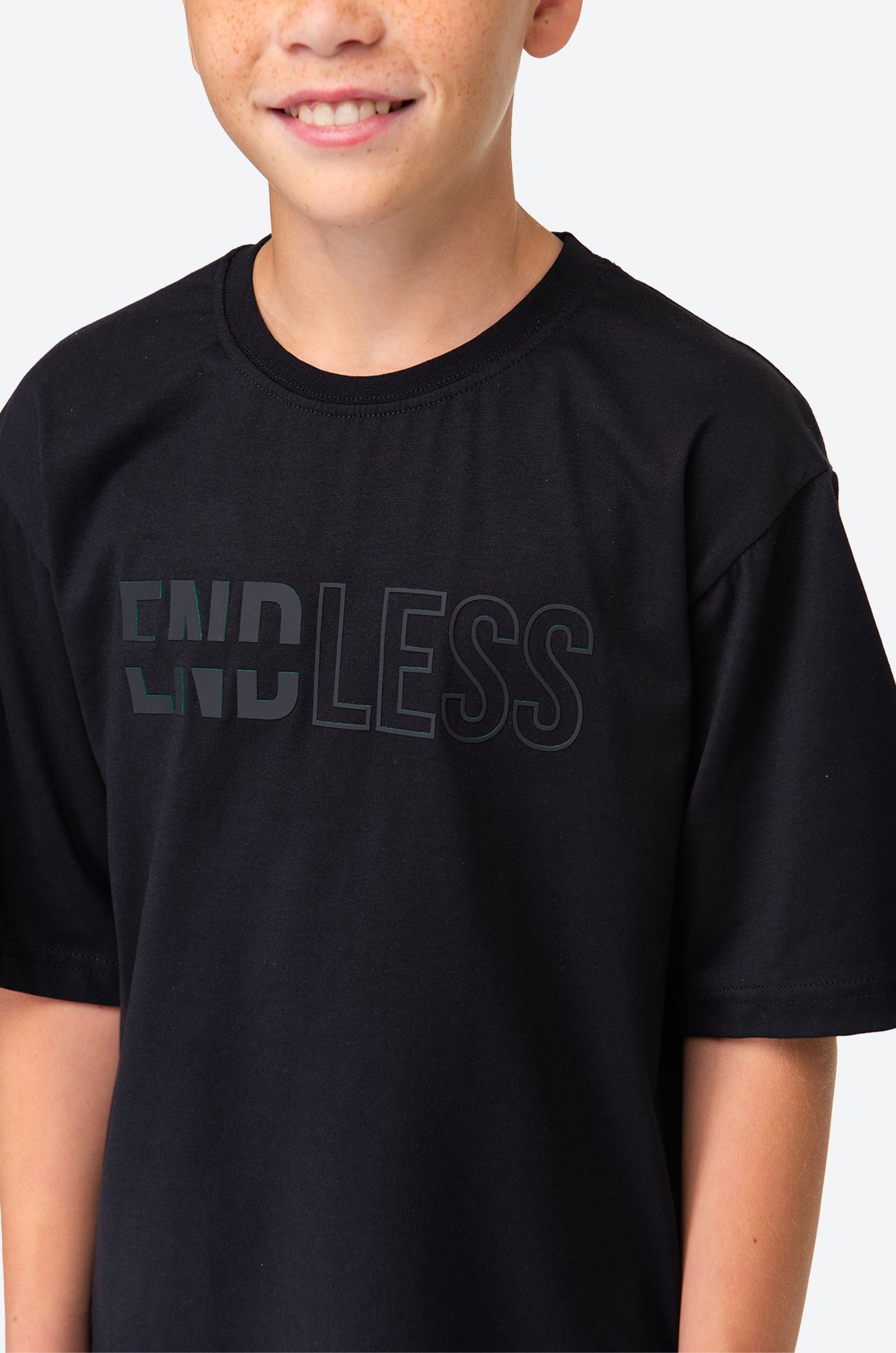 Футболка оверсайз из хлопка для мальчика First Kids