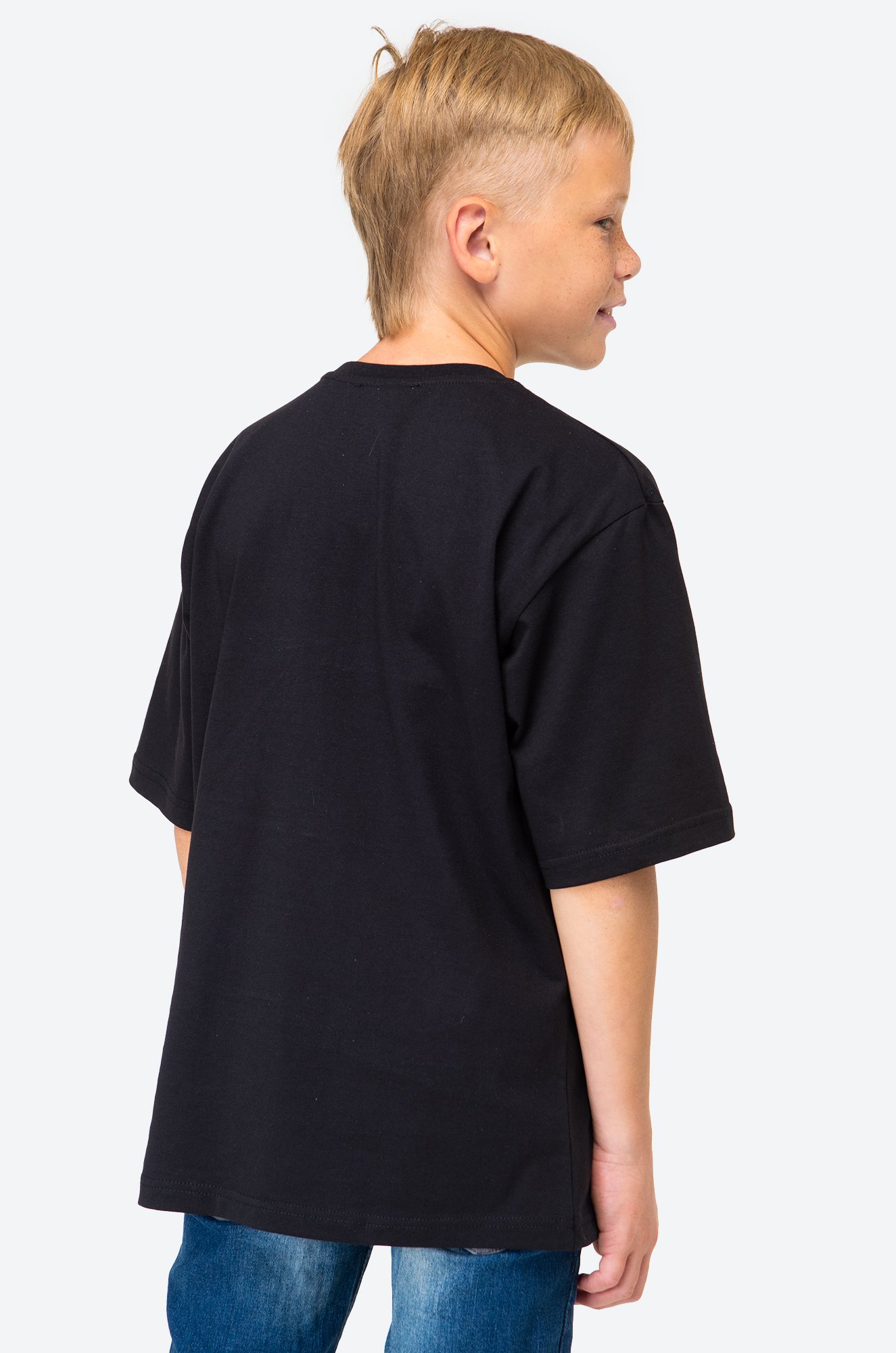 Футболка оверсайз из хлопка для мальчика First Kids