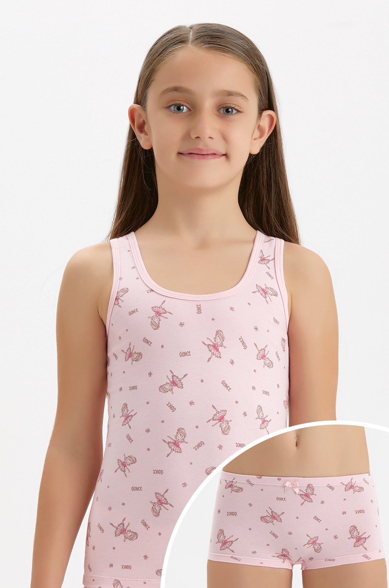 Комплект для девочки Baykar 6591538 розовый купить оптом в HappyWear.ru