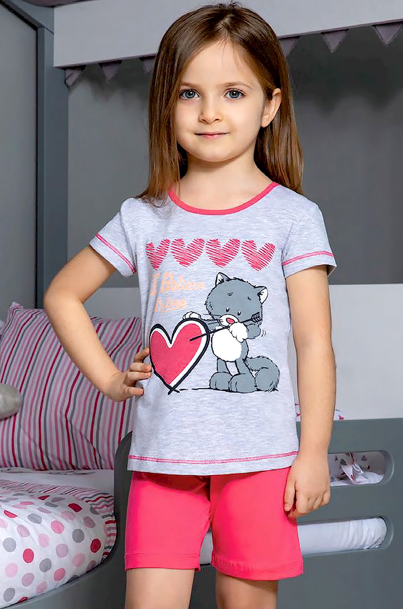 Пижама для девочки Baykar 6638325 мультиколор купить оптом в HappyWear.ru