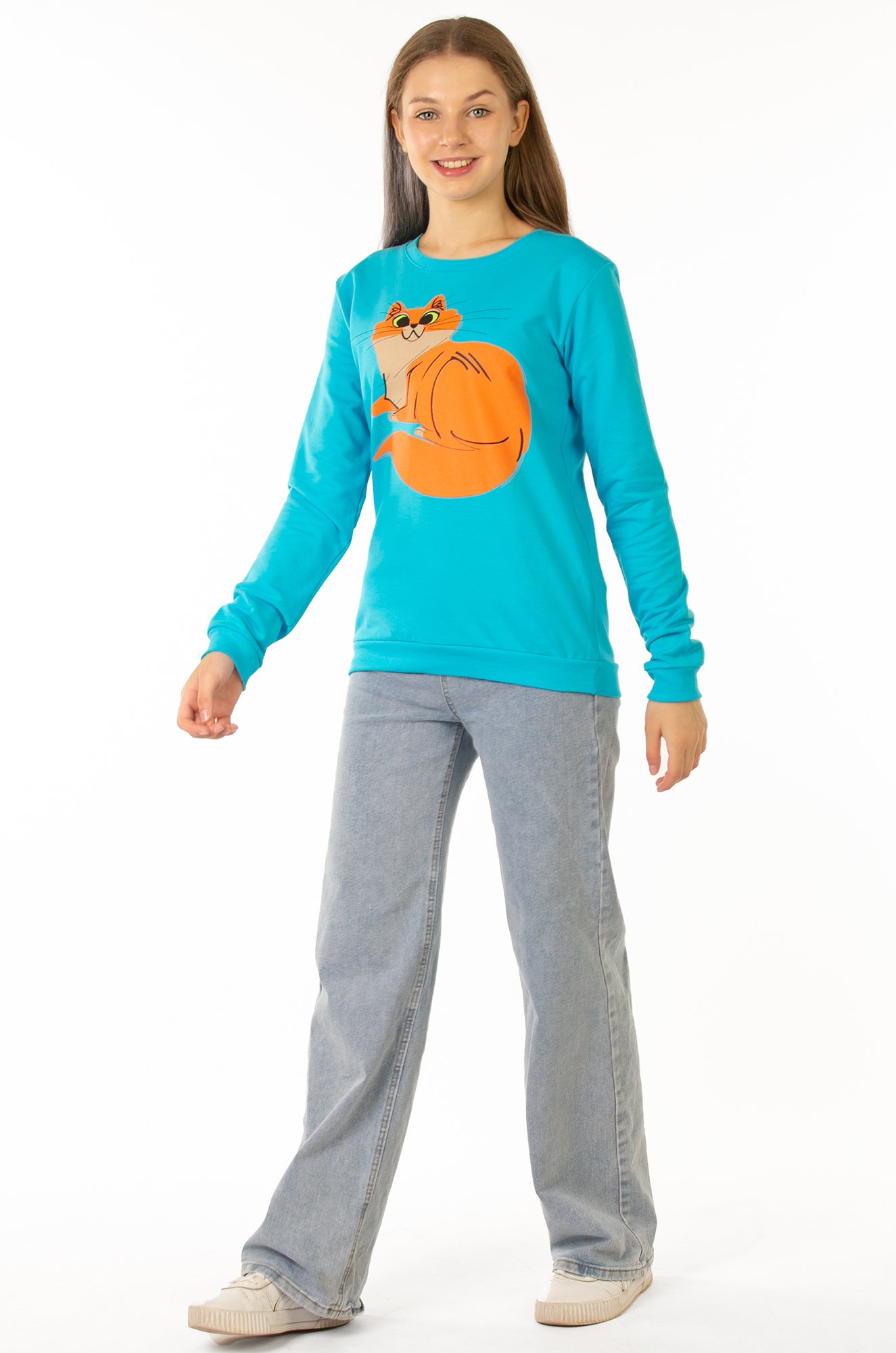 Свитшот для девочки из футера двухнитки Baby Style