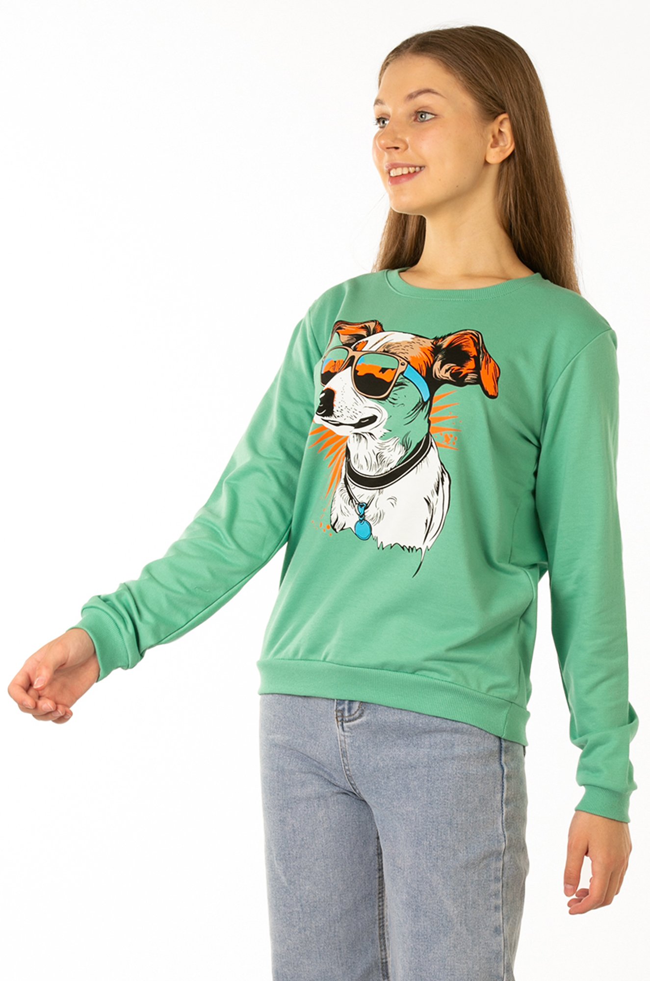 Свитшот для девочки из футера двухнитки Baby Style