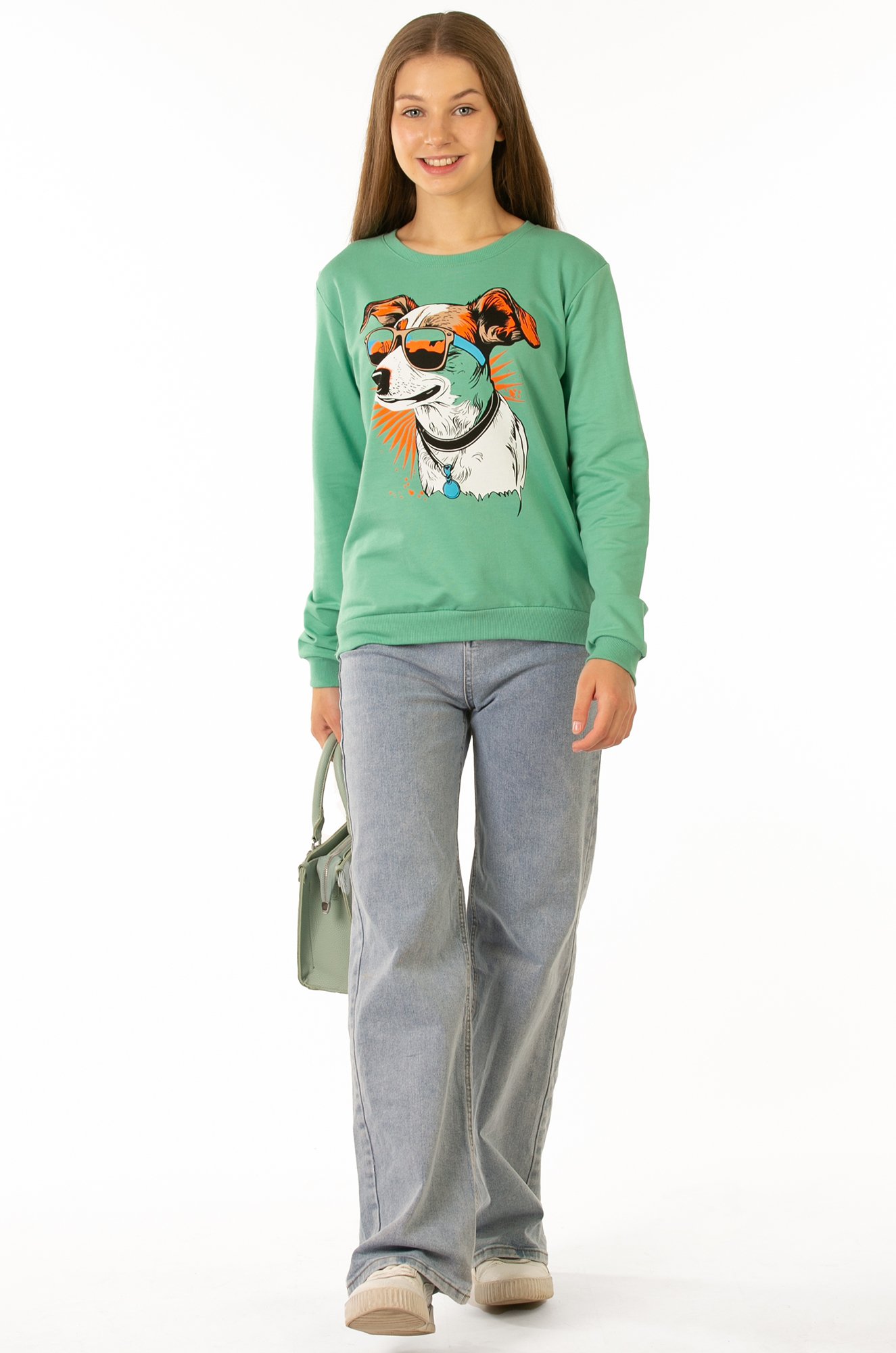 Свитшот для девочки из футера двухнитки Baby Style