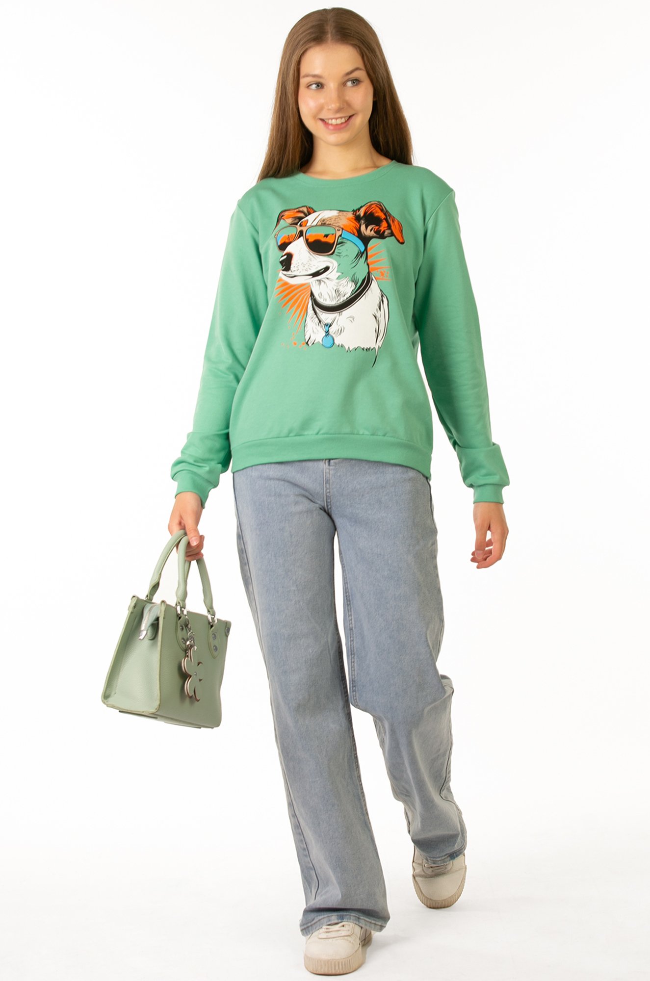 Свитшот для девочки из футера двухнитки Baby Style