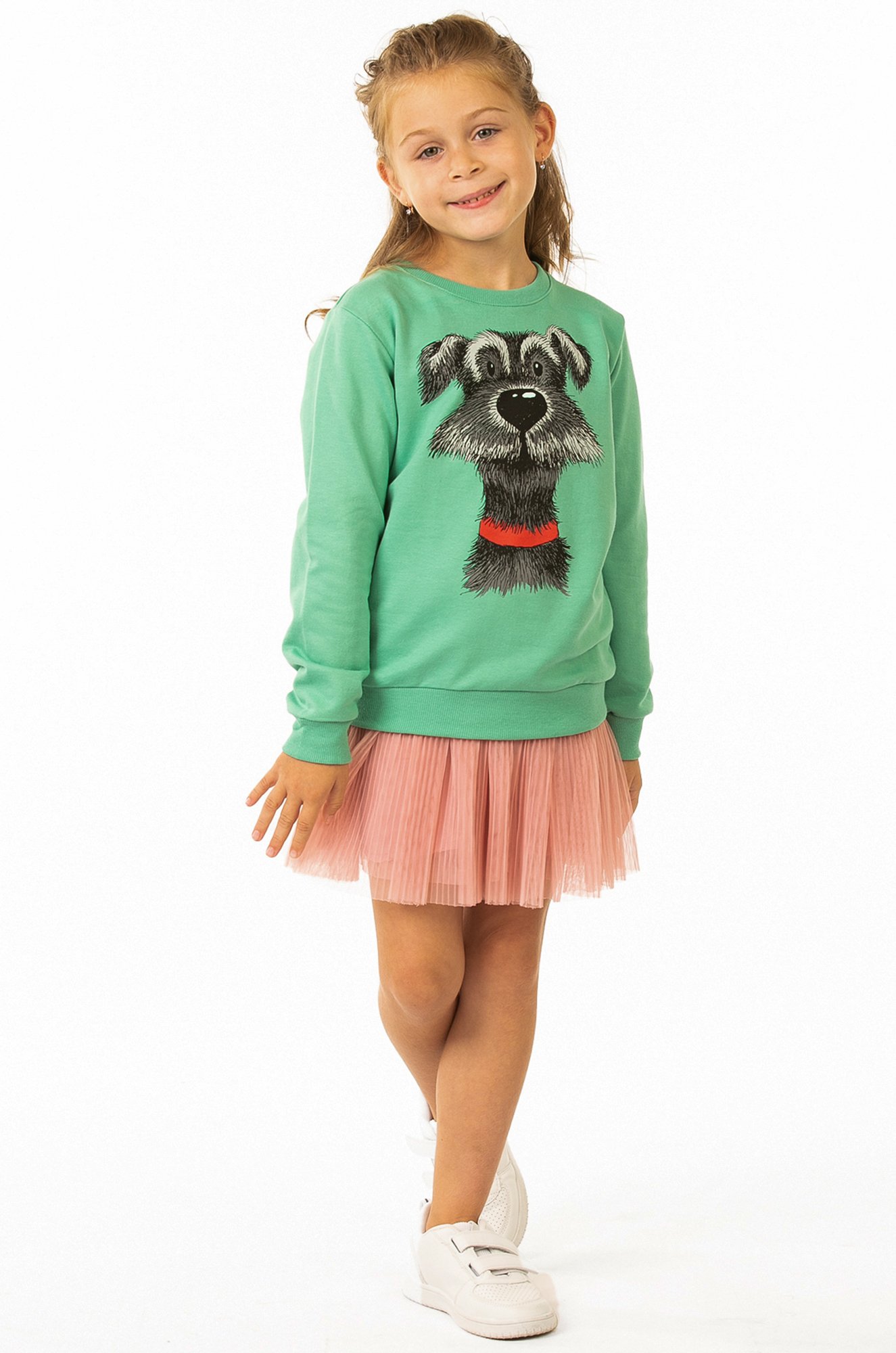 Свитшот для девочки из футера двухнитки Baby Style