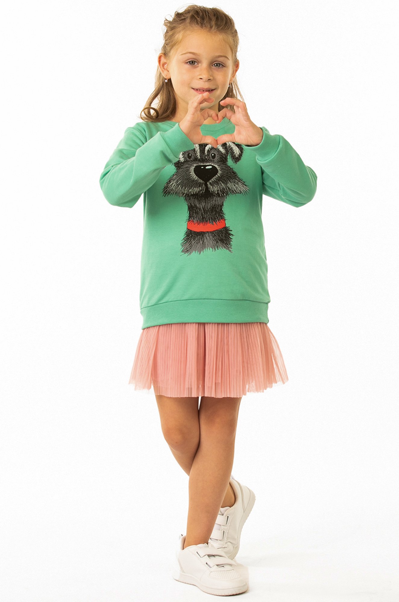 Свитшот для девочки из футера двухнитки Baby Style