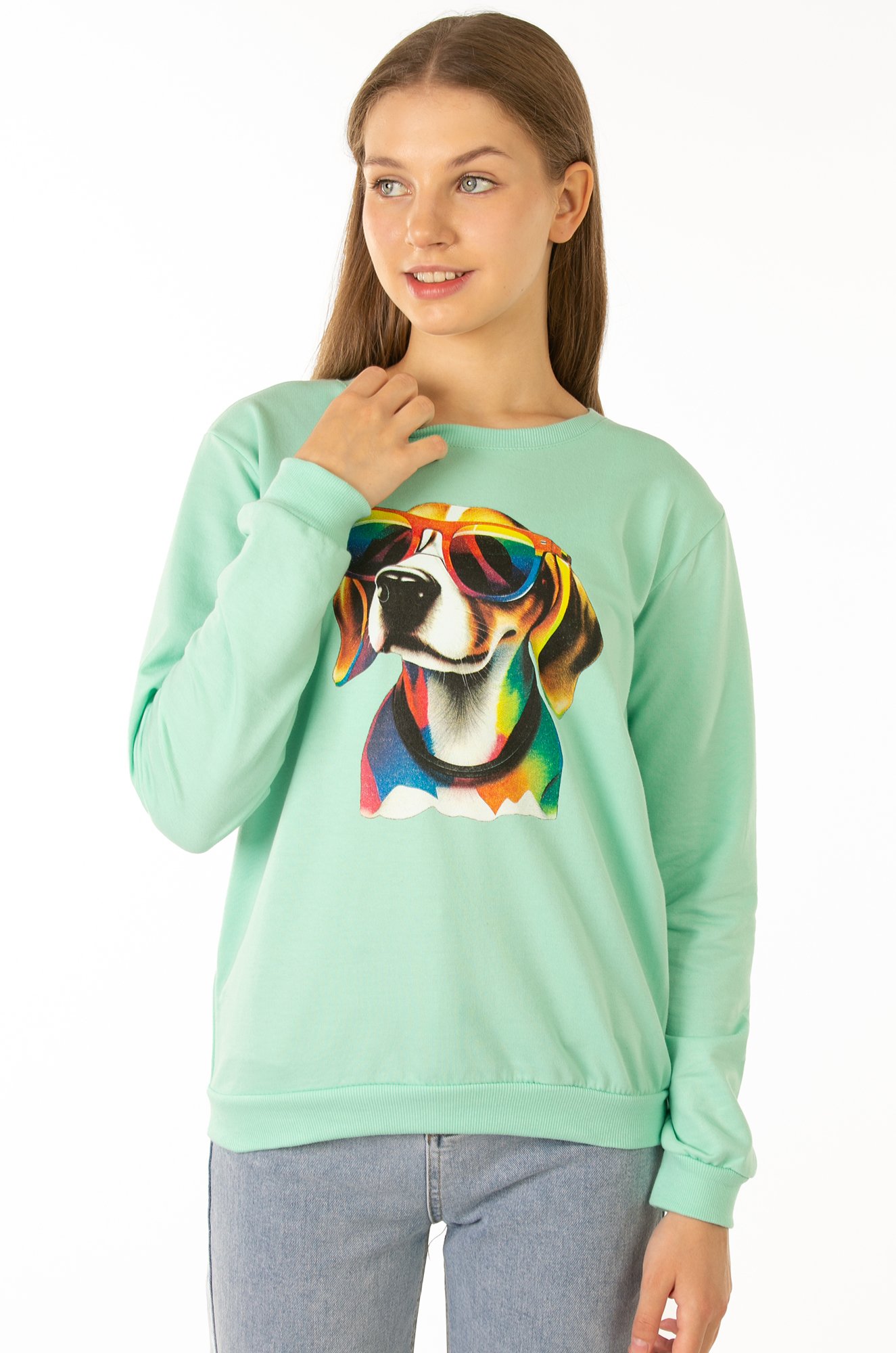 Свитшот для девочки из футера двухнитки Baby Style