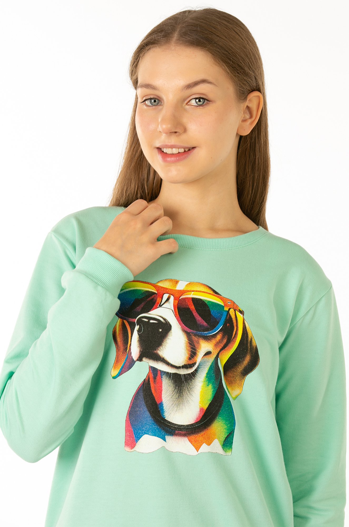 Свитшот для девочки из футера двухнитки Baby Style