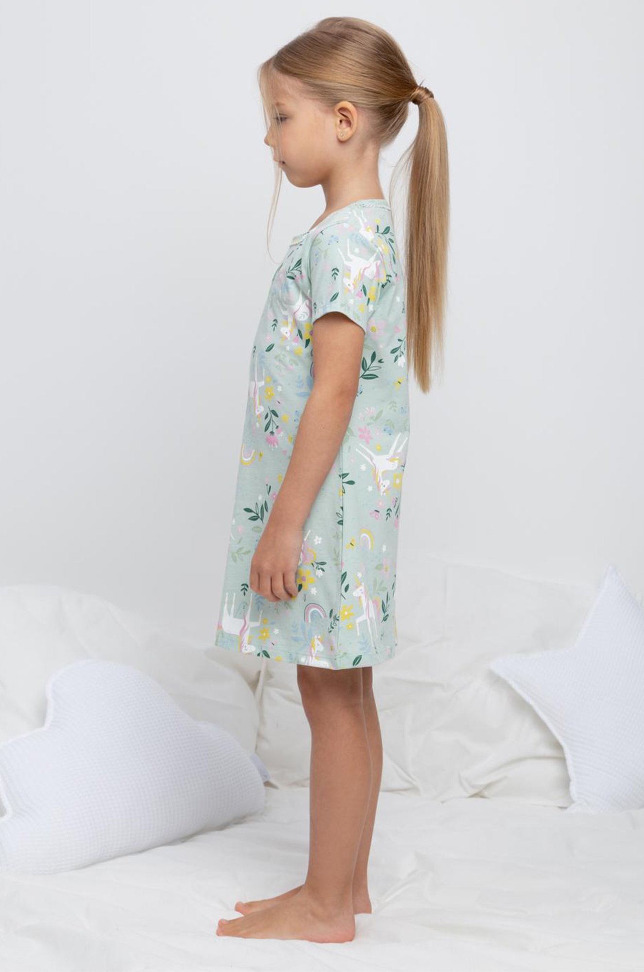 Сорочка для девочки из мягкого натурального хлопка Crockid