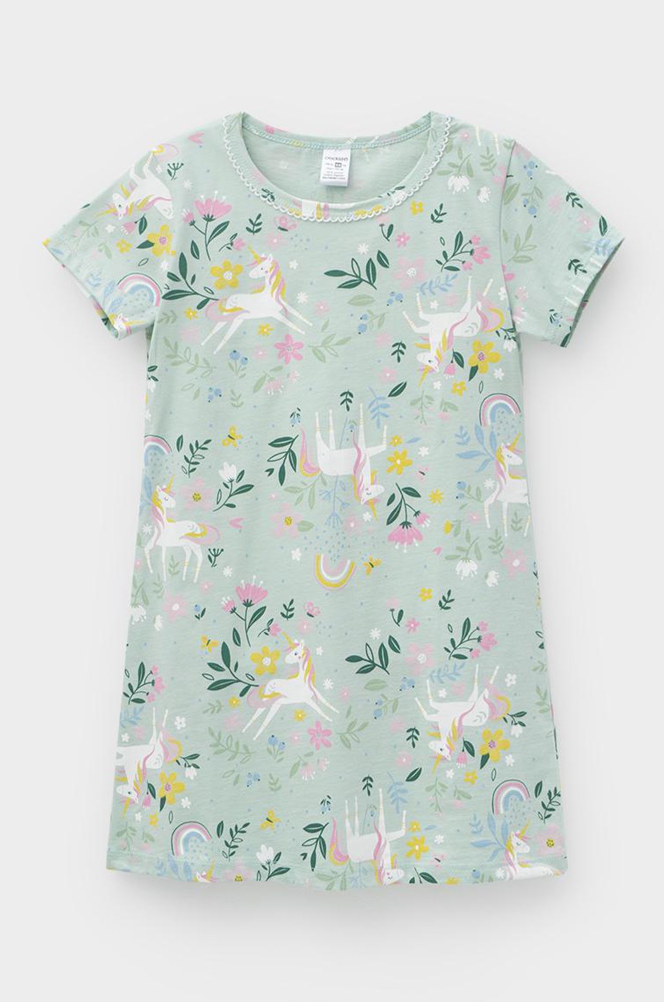 Сорочка для девочки из мягкого натурального хлопка Crockid