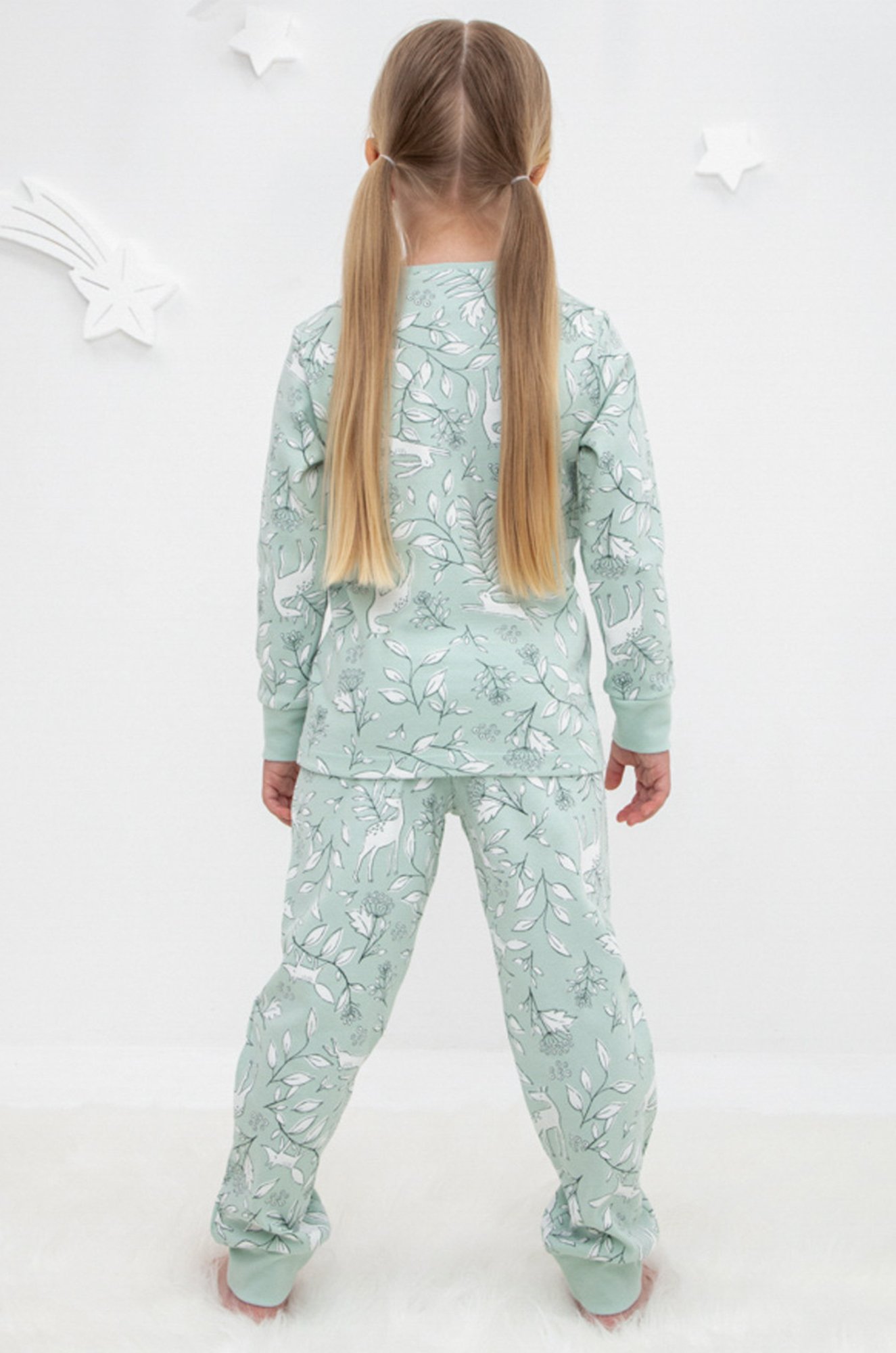 Пижама для девочки из мягкого натурального хлопка Crockid
