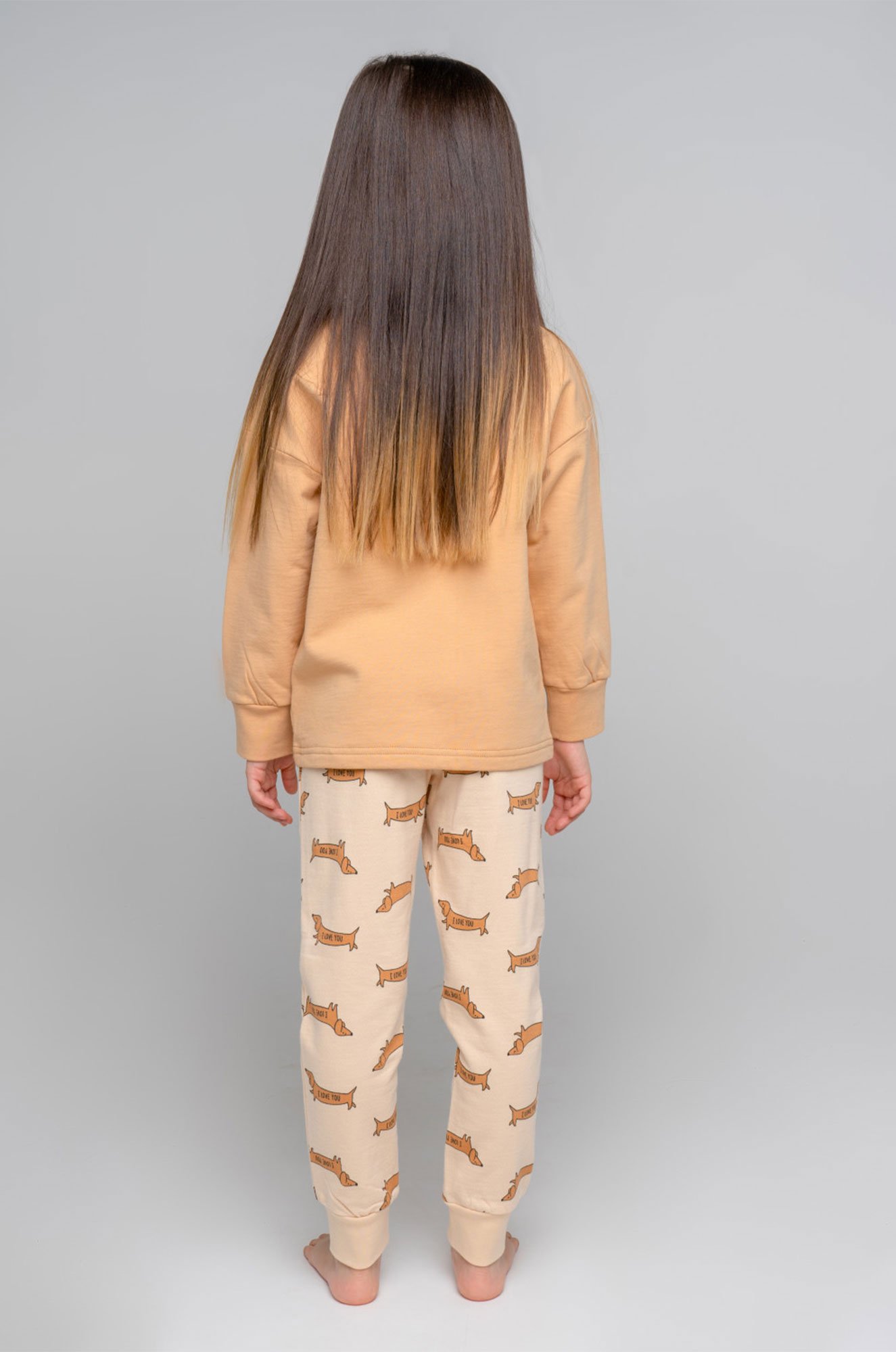 Теплая детская пижама из футера с начесом Crockid
