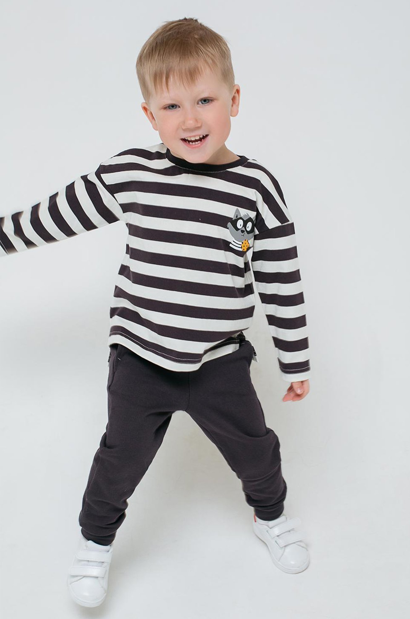 Джемпер для мальчика Crockid 6661836 серый купить оптом в HappyWear.ru