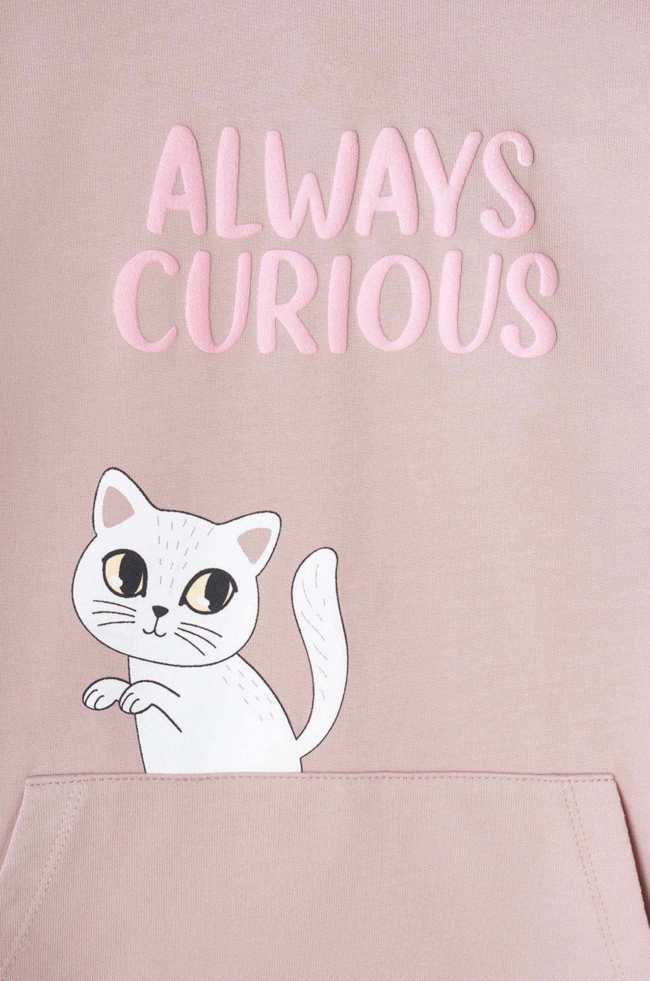 Худи для девочки с капюшоном и карманом-кенгуру Crockid