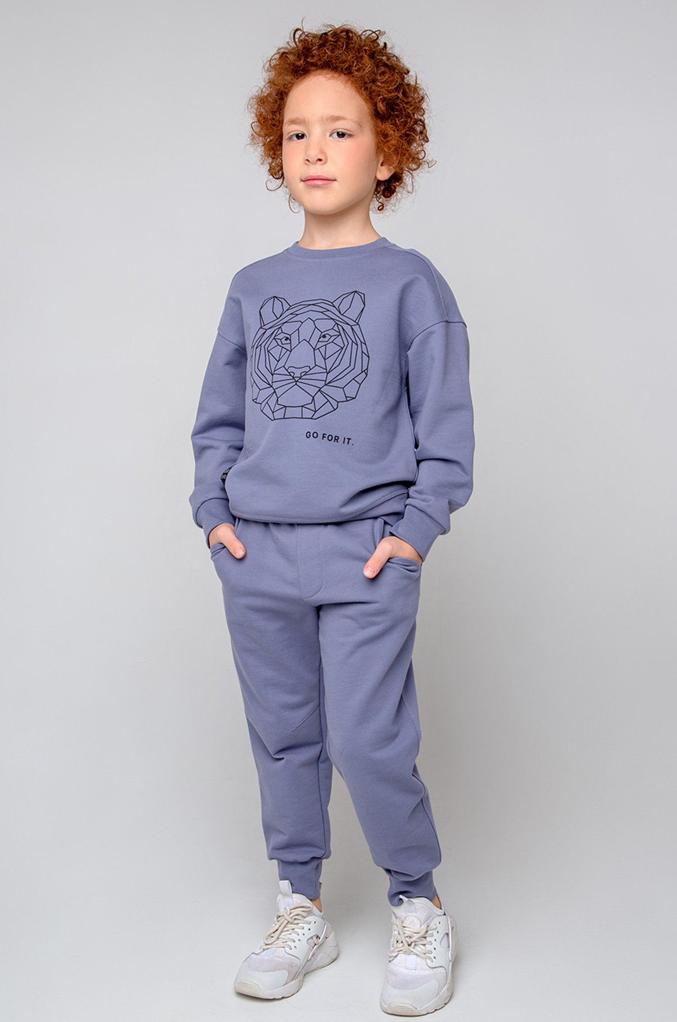 Джемпер для мальчика из петельчатого футера Crockid