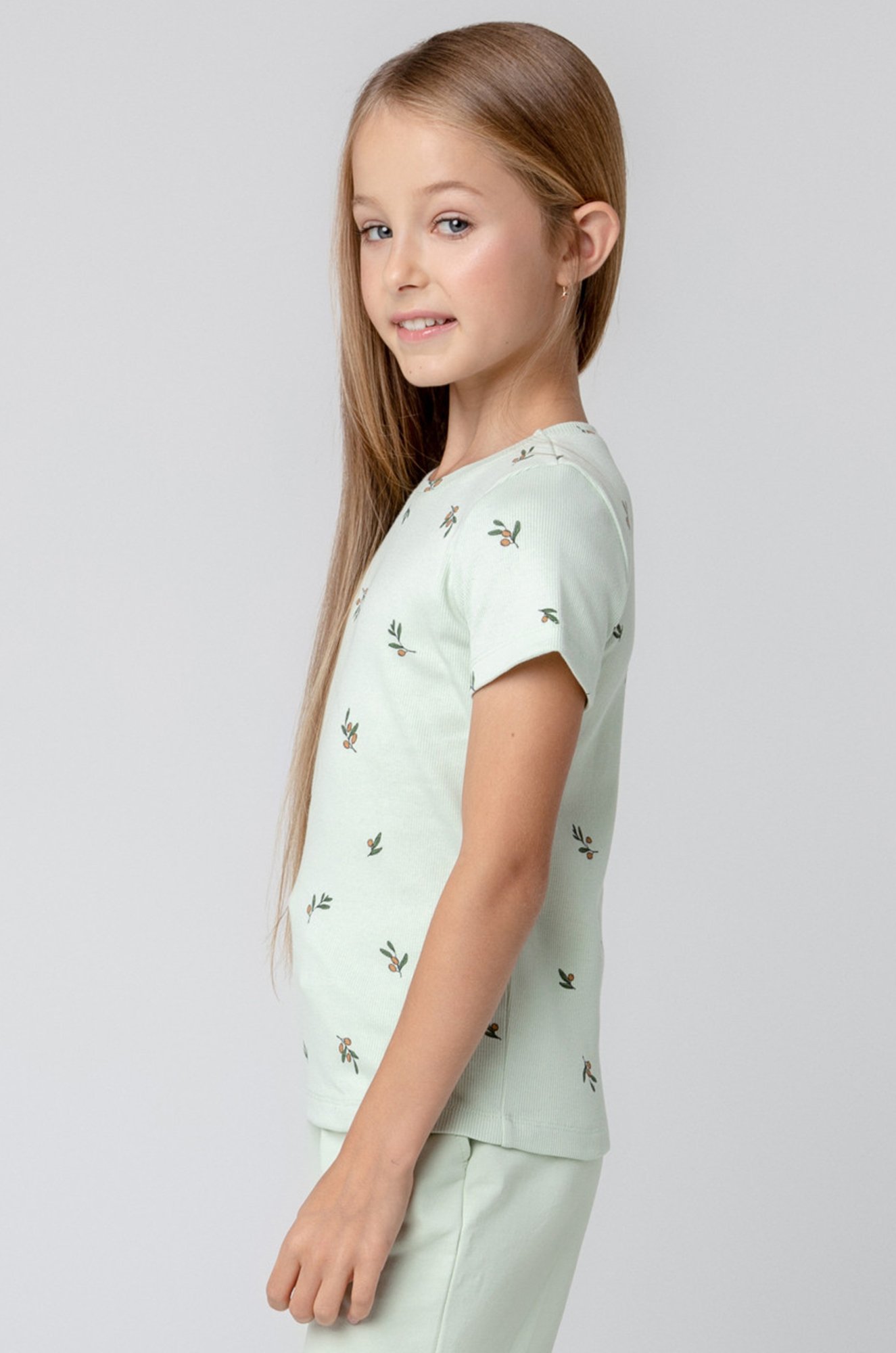 Хлопковая футболка для девочки Crockid