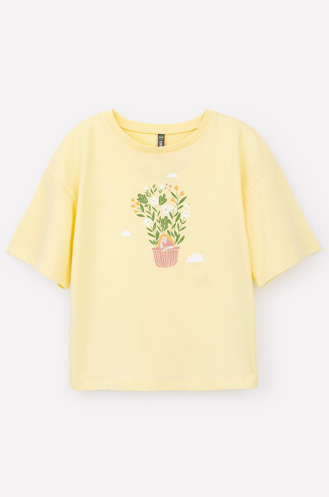 Футболка оверсайз из супрема для девочки Crockid