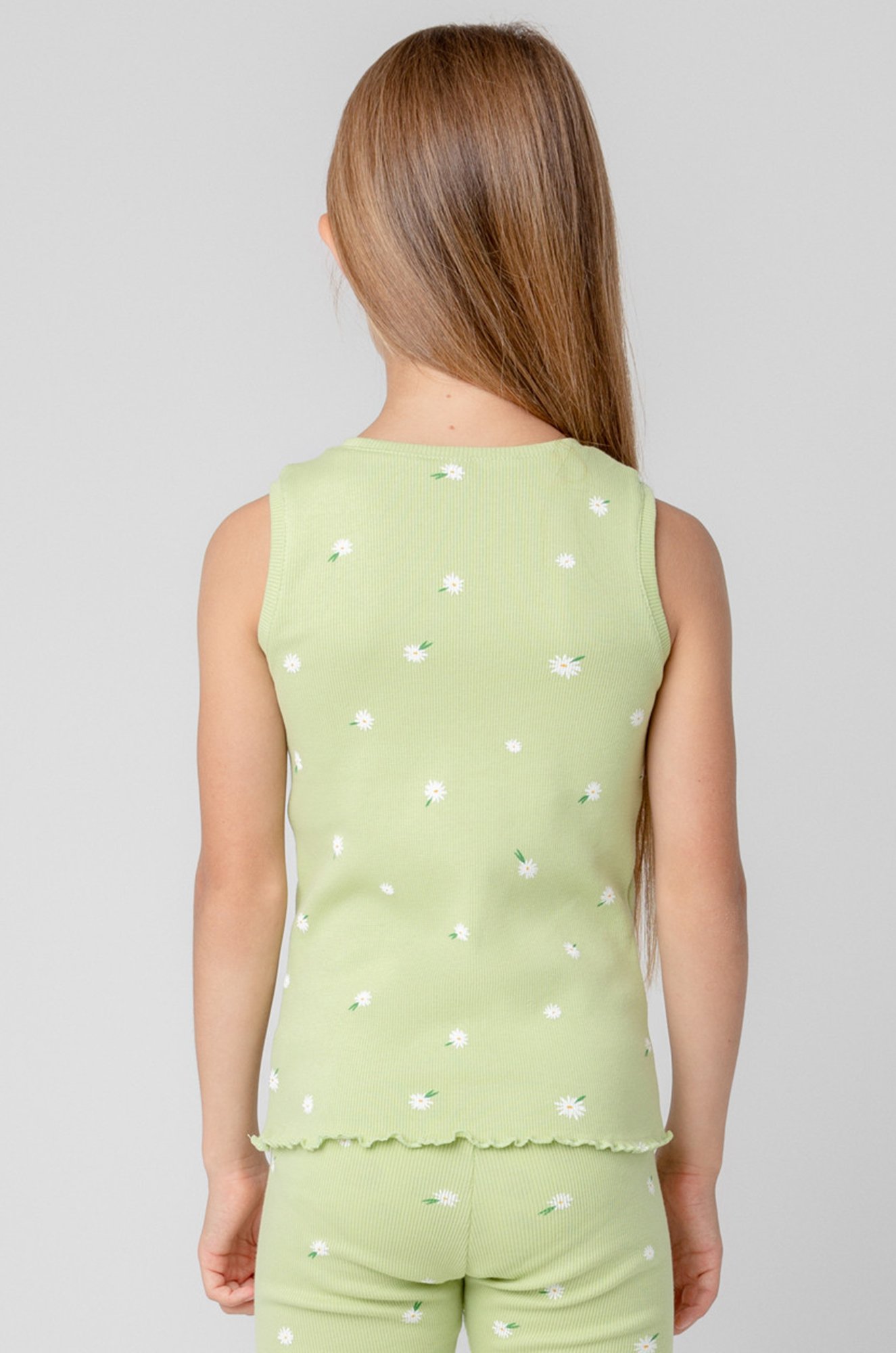 Майка в рубчик из кашкорсе для девочки Crockid