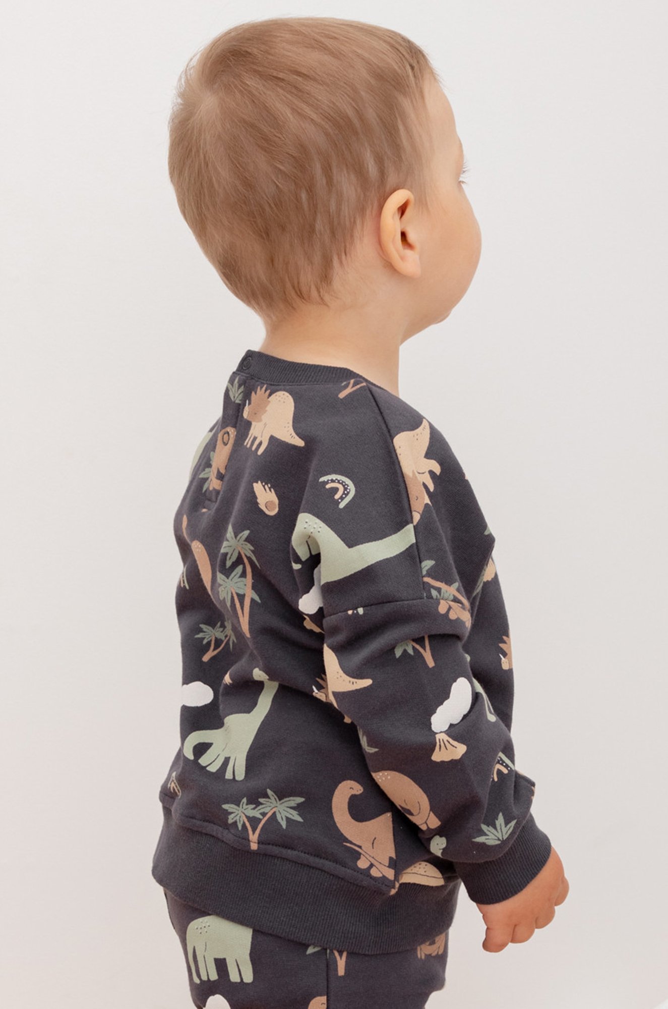 Джемпер для мальчика из футера с начесом Crockid