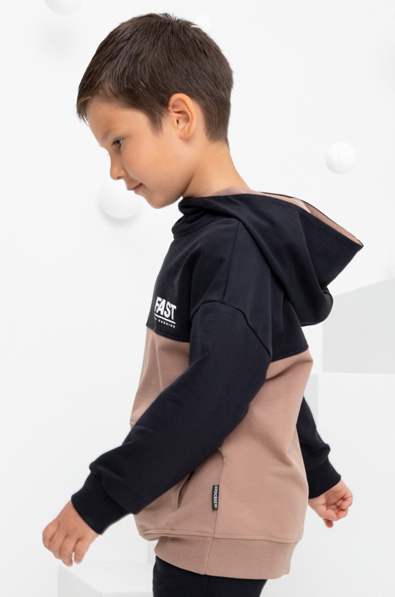 Толстовка для мальчика из футера с начесом Crockid