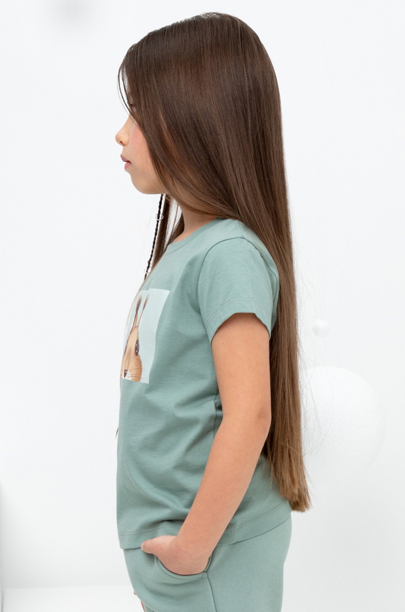 Футболка для девочки из супрема Crockid