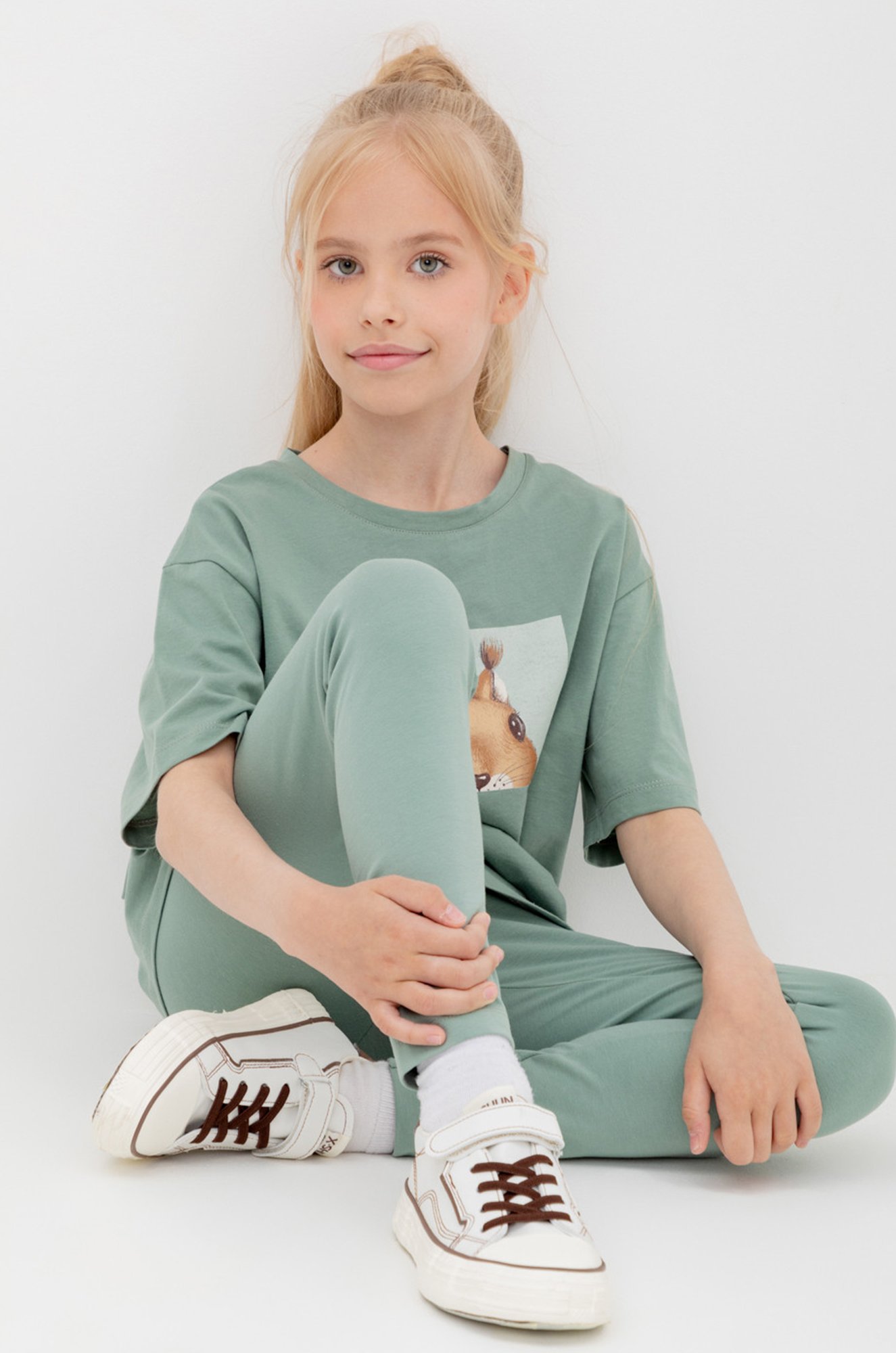 Футболка для девочки из супрема Crockid