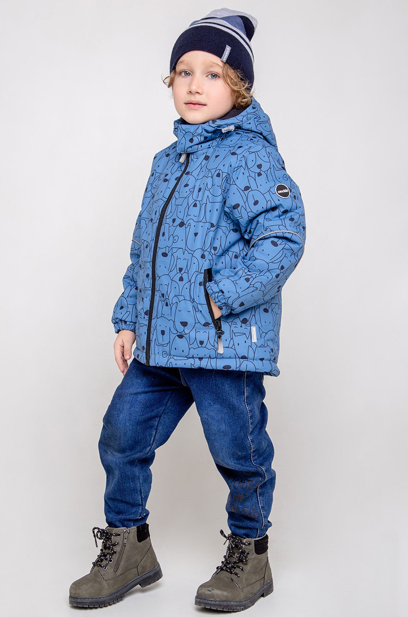 Зимняя куртка с утеплителем для мальчика Crockid