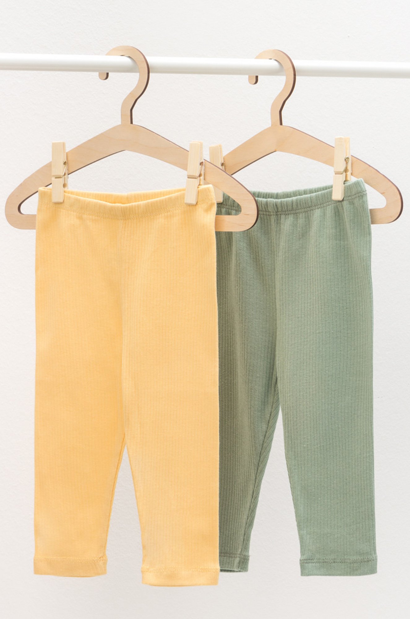 Детские штанишки в рубчик из натурального хлопка 2 шт. Crockid