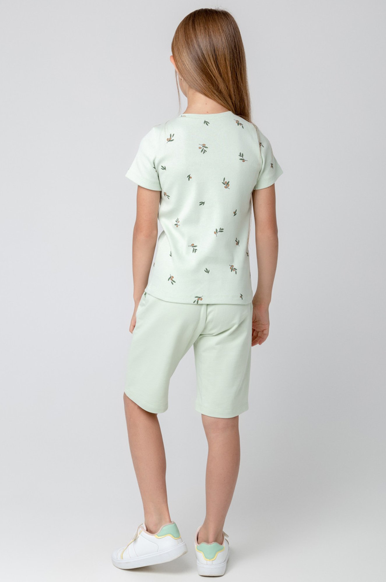 Удлиненные шорты из петельчатого футера для девочки Crockid