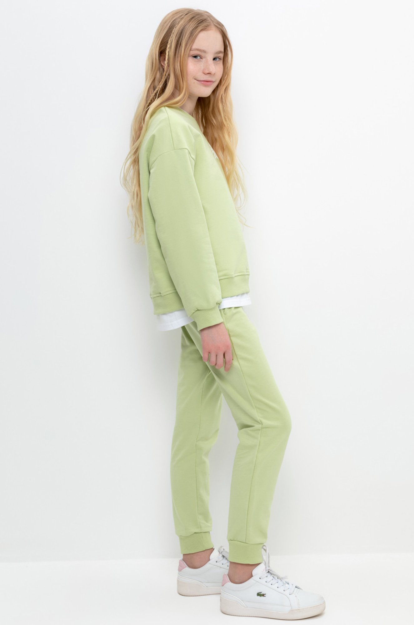 Брюки из петельчатого футера для девочки Crockid