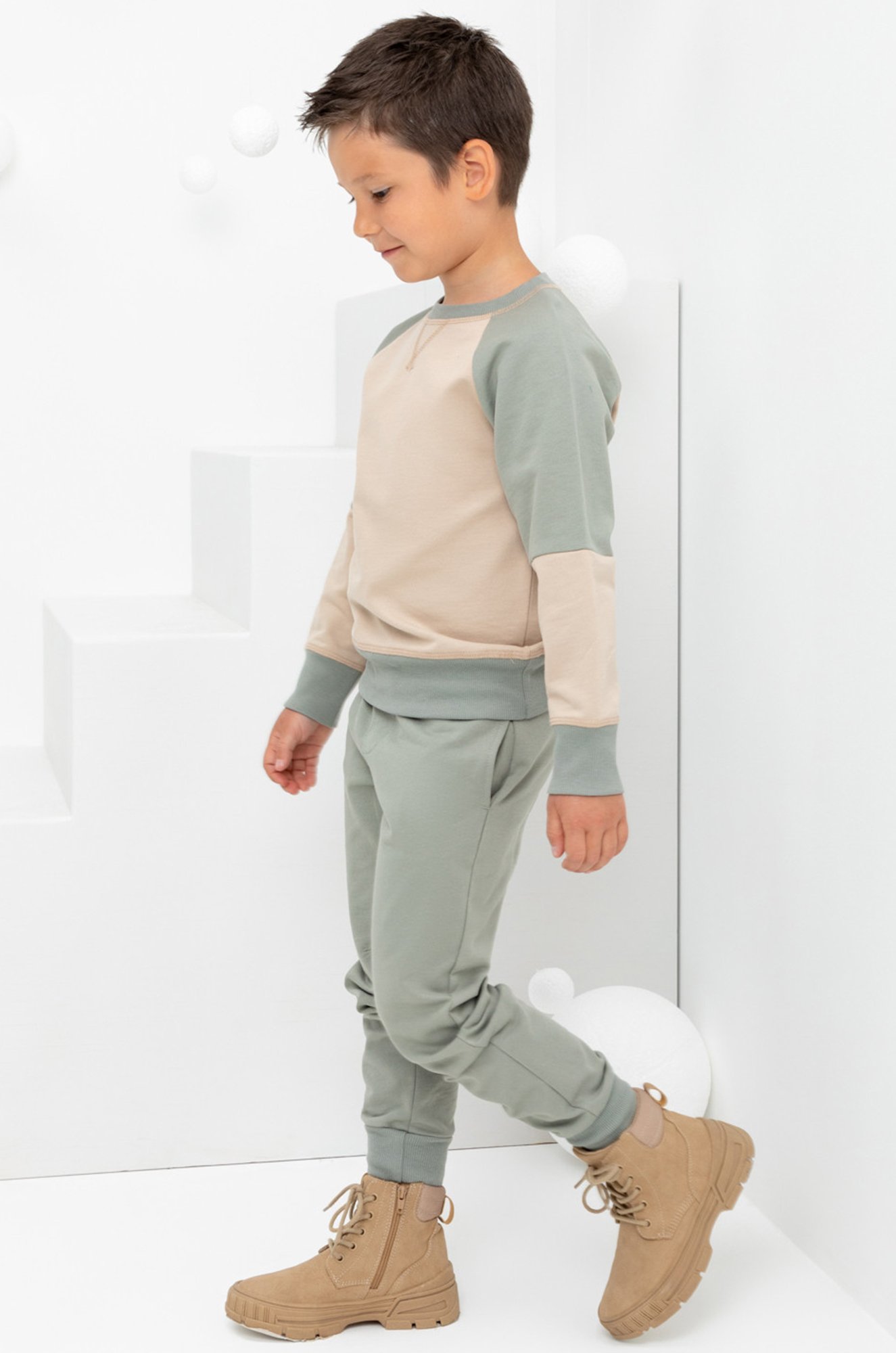 Детские брюки из футера Crockid