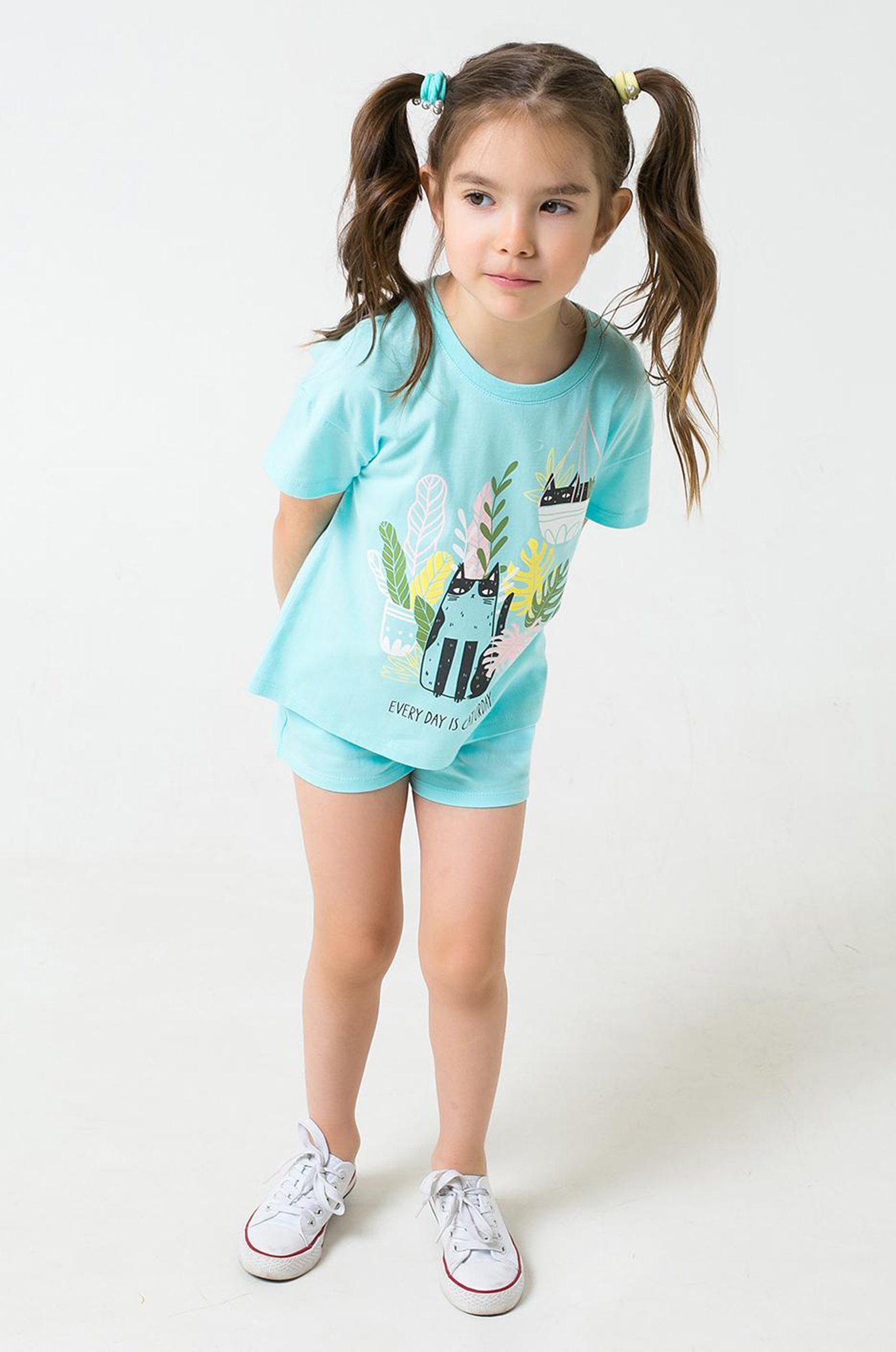Шорты для девочки Crockid 6630035 голубой купить оптом в HappyWear.ru
