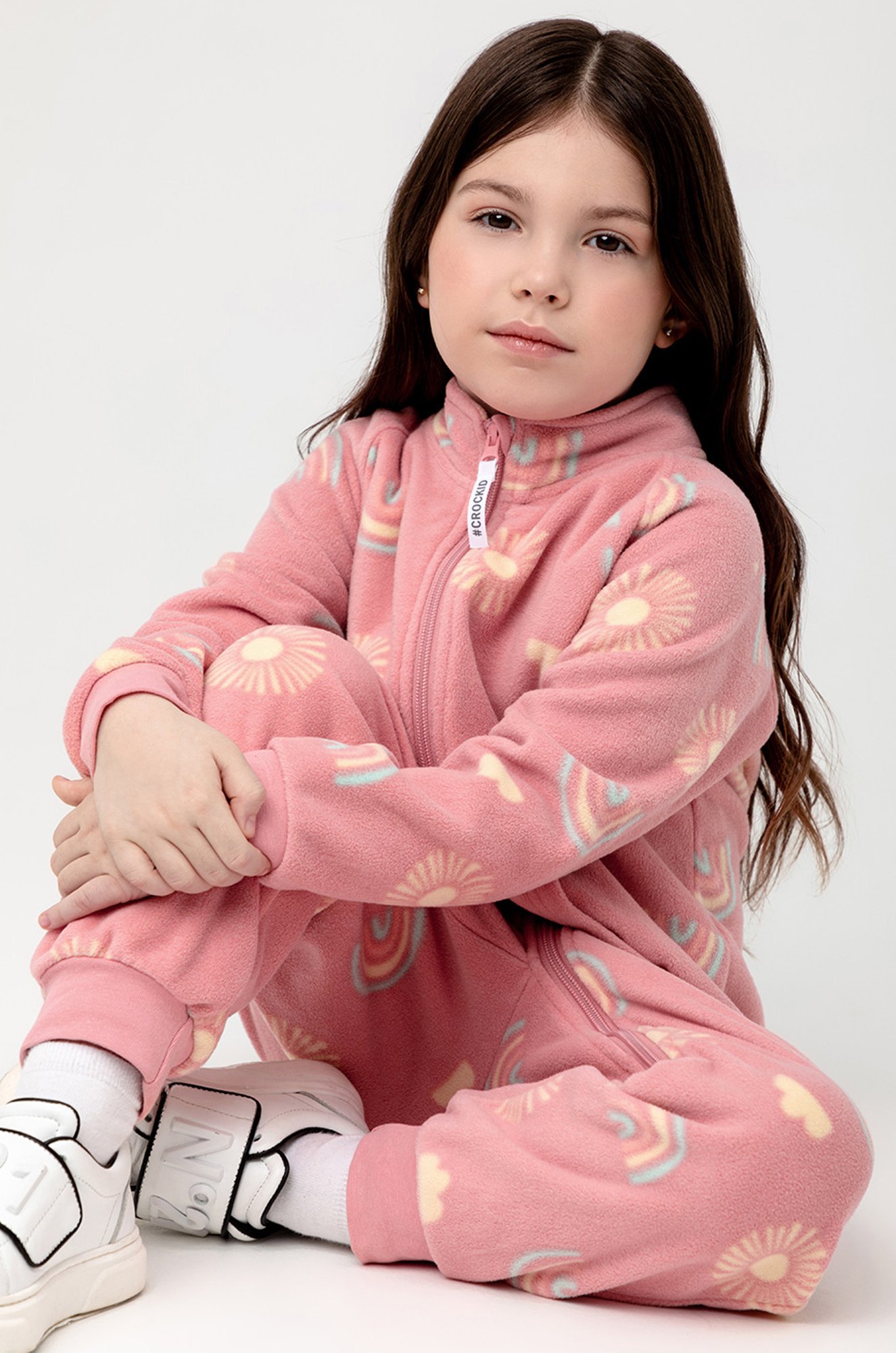 Флисовый комбинезон для девочки Crockid