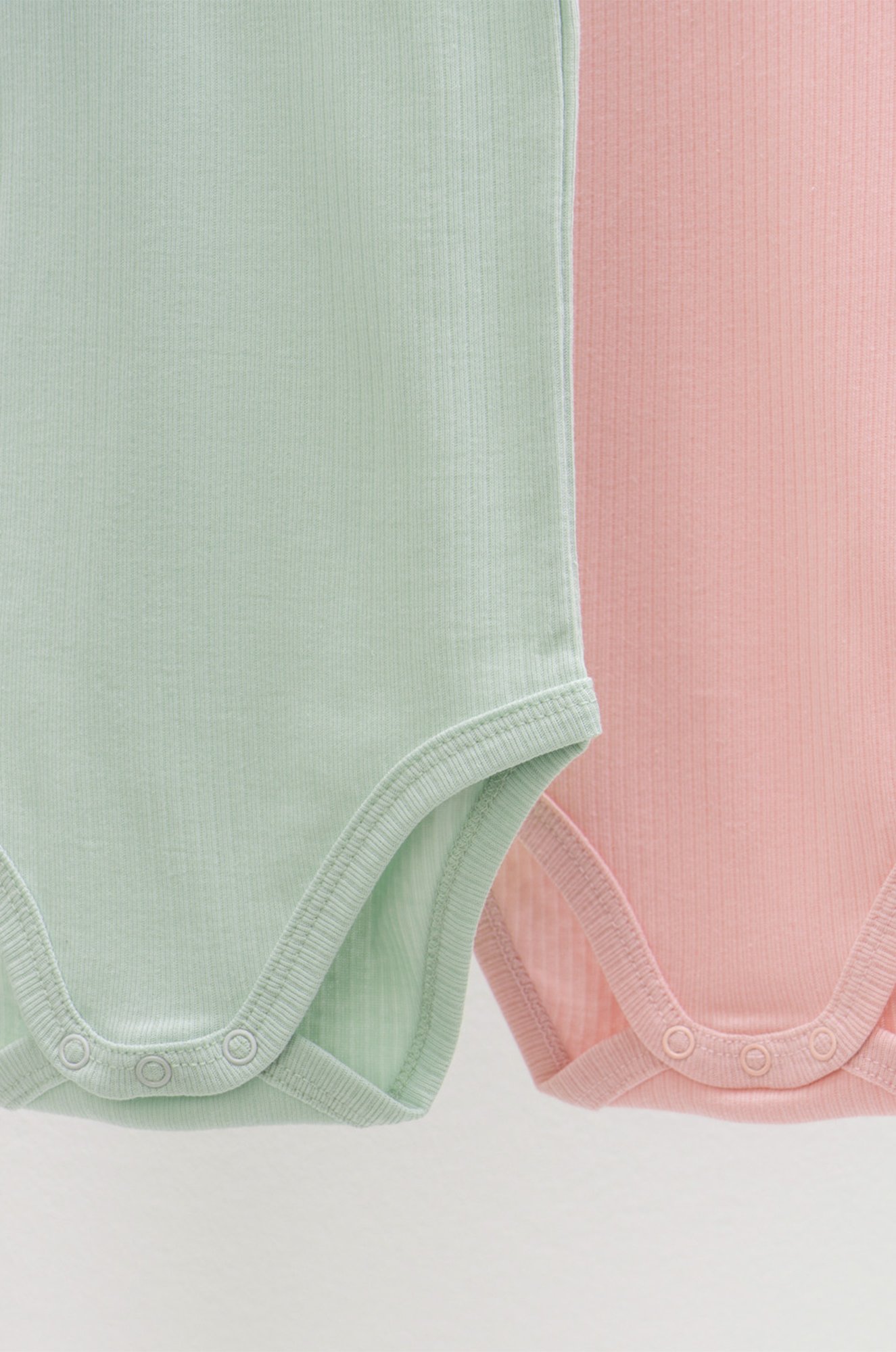 Боди в рубчик из натурального хлопка для девочки 2 шт. Crockid