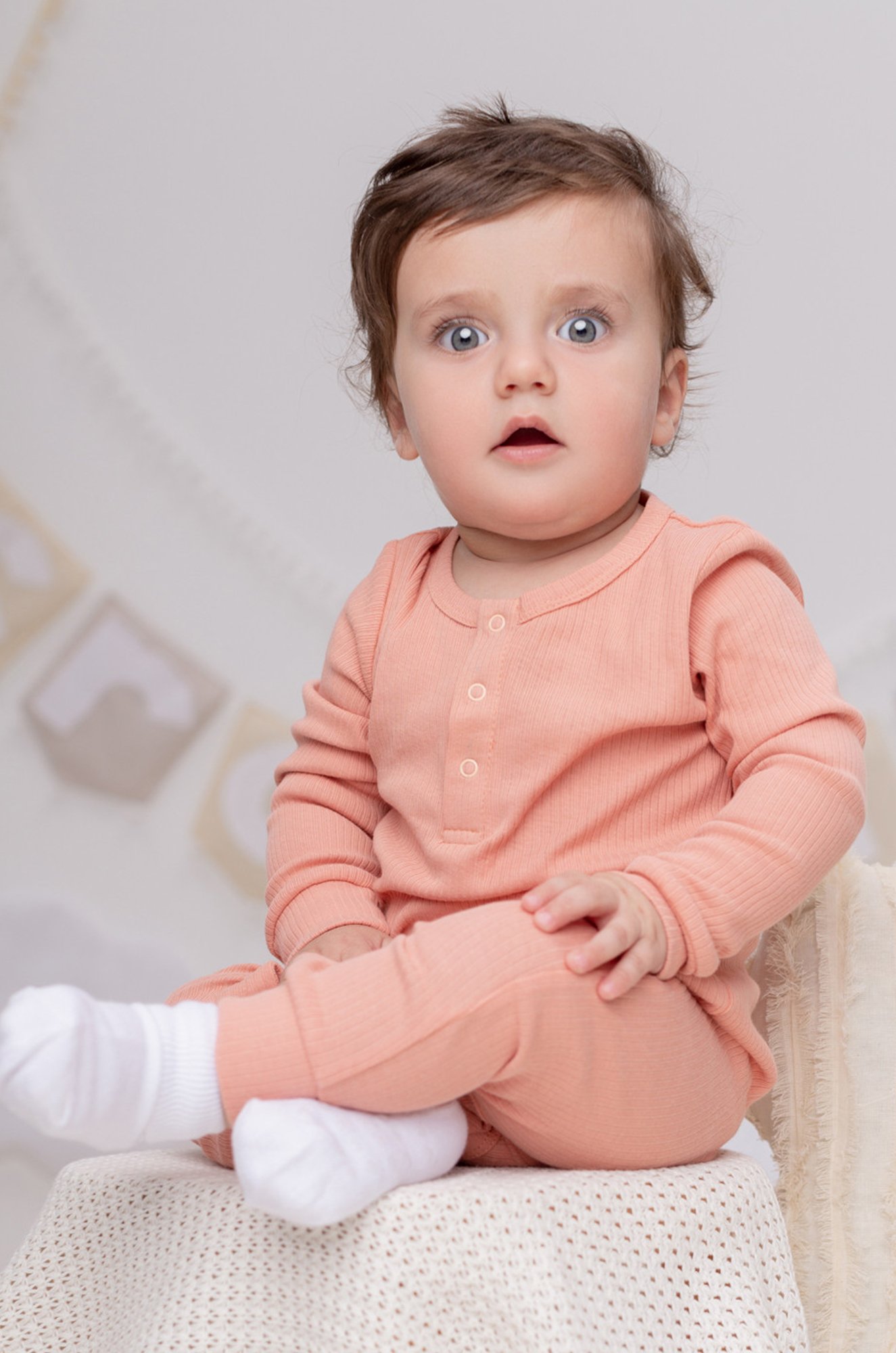 Комбинезон из рибаны для девочки Crockid