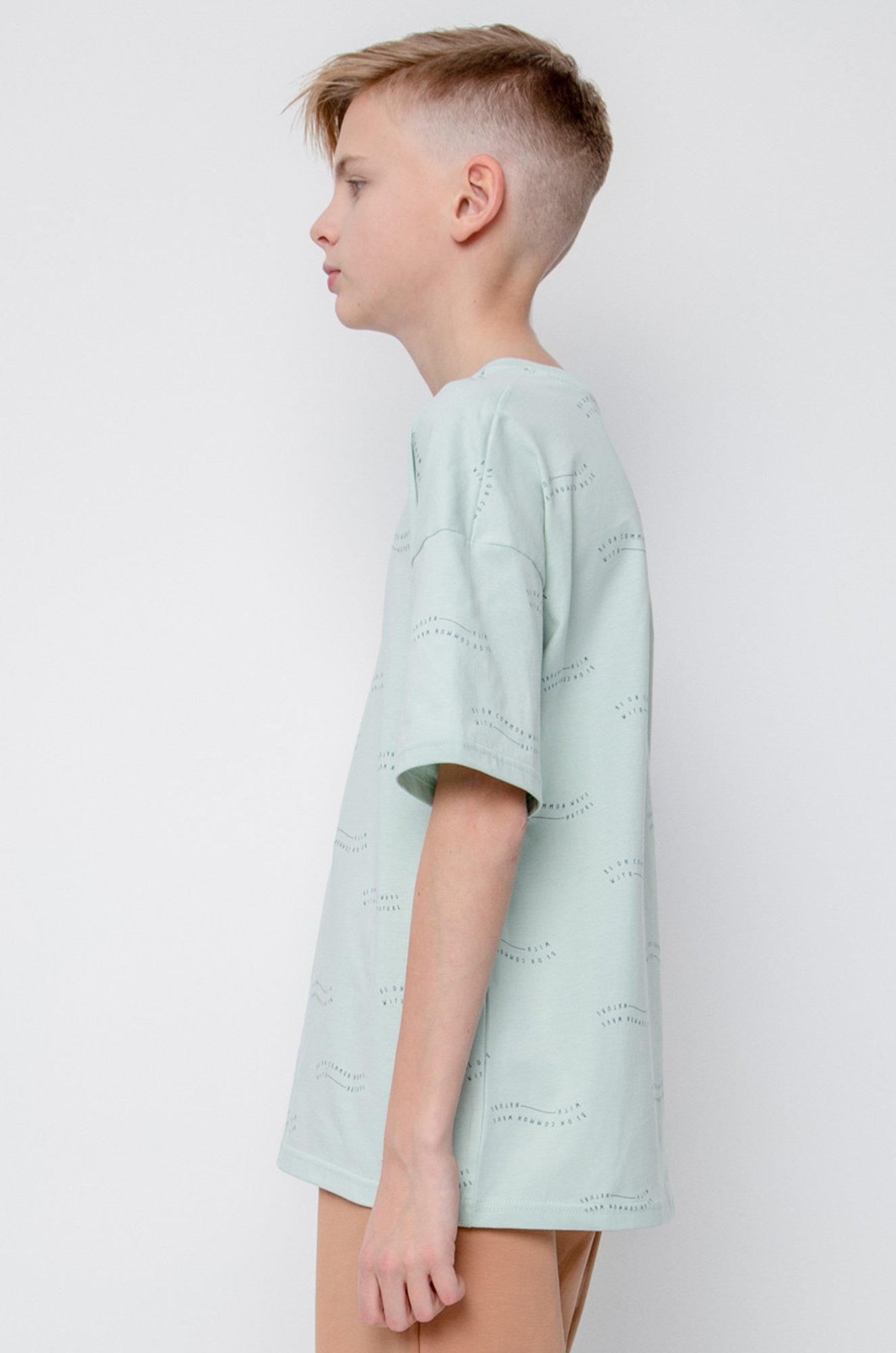 Хлопковая футболка оверсайз для мальчика Cubby