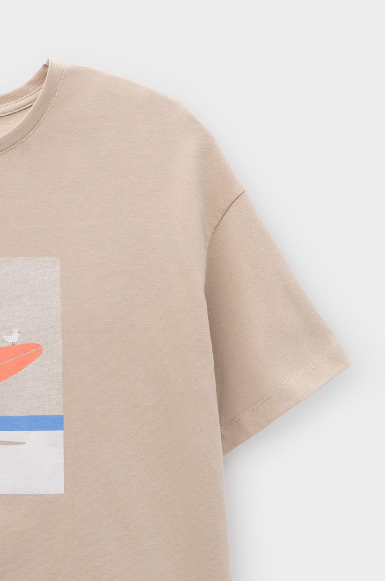 Хлопковая футболка оверсайз для девочки Cubby