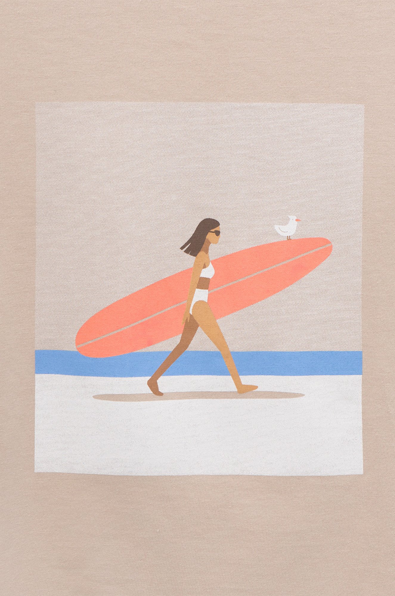 Хлопковая футболка оверсайз для девочки Cubby