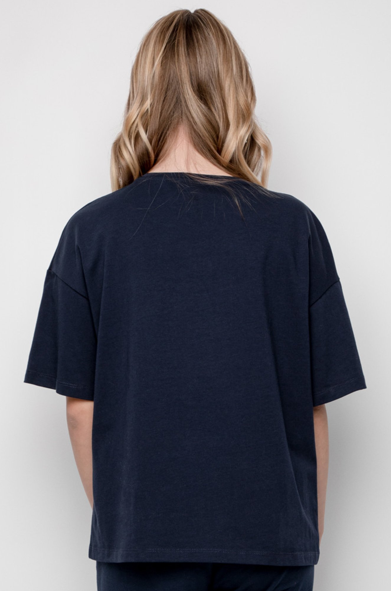 Хлопковая футболка оверсайз для девочки Cubby